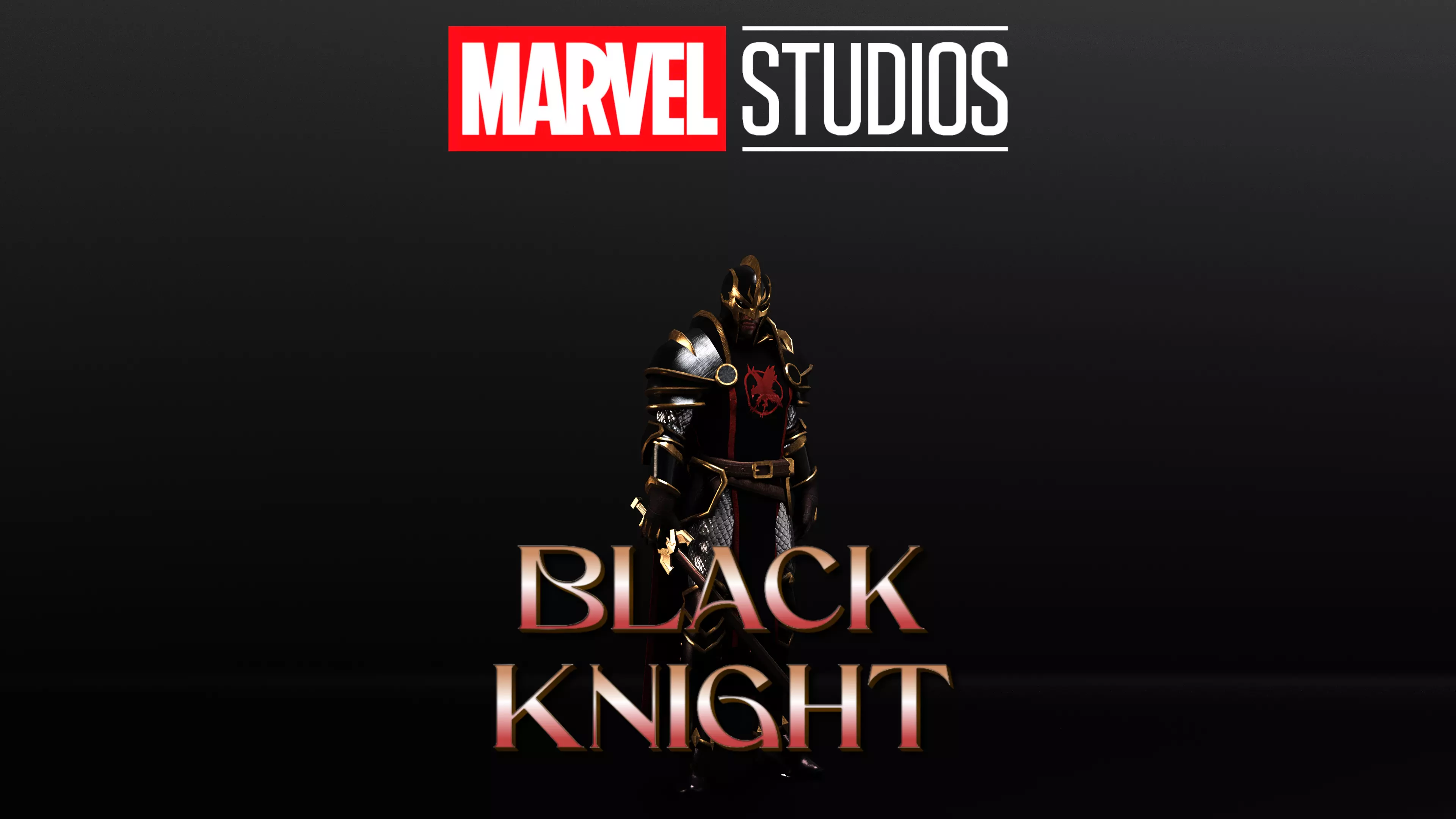 Black Knight Low-poly 3D model_0