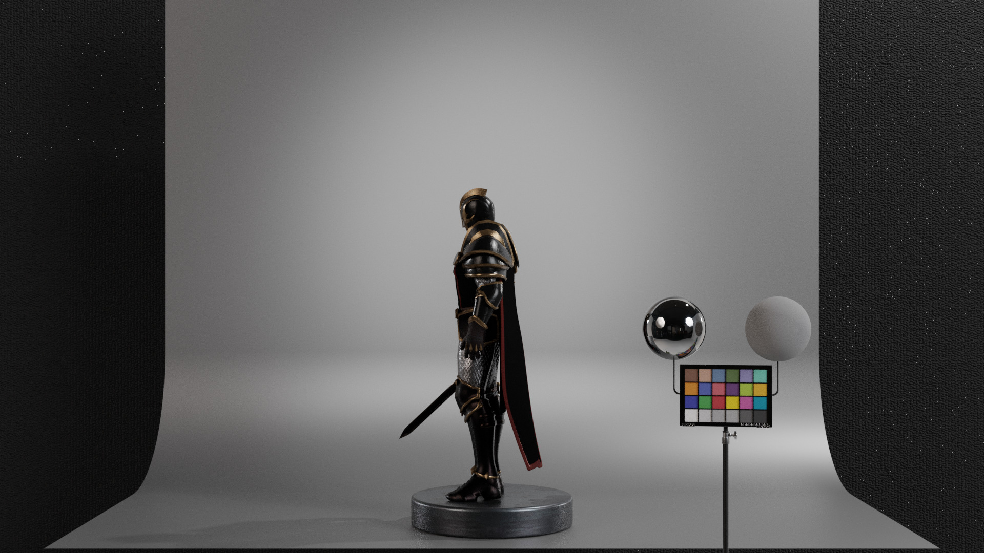 Black Knight Low-poly 3D model_14