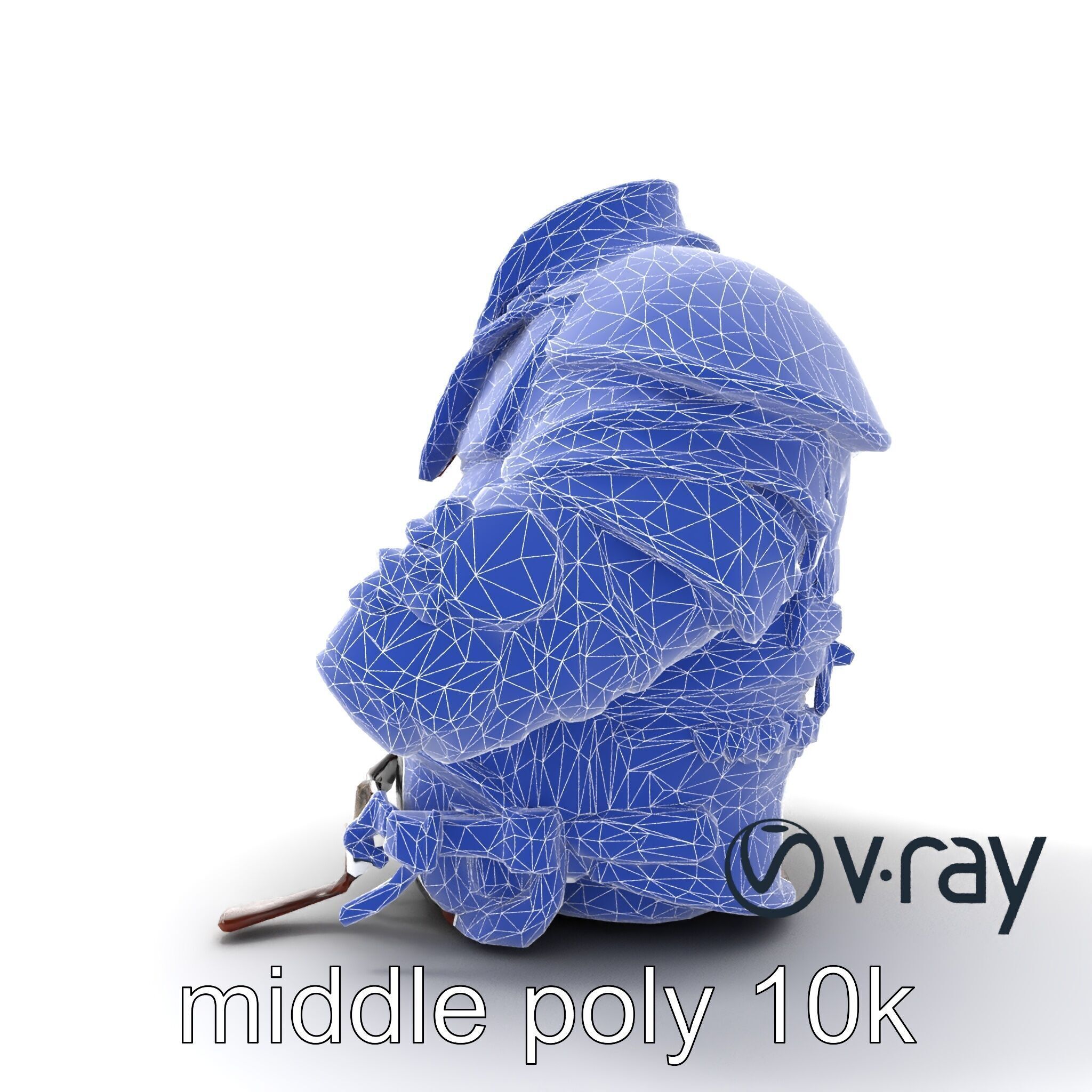 Nomadic Knight Armor Realistic model pack Low-poly 3D model_26