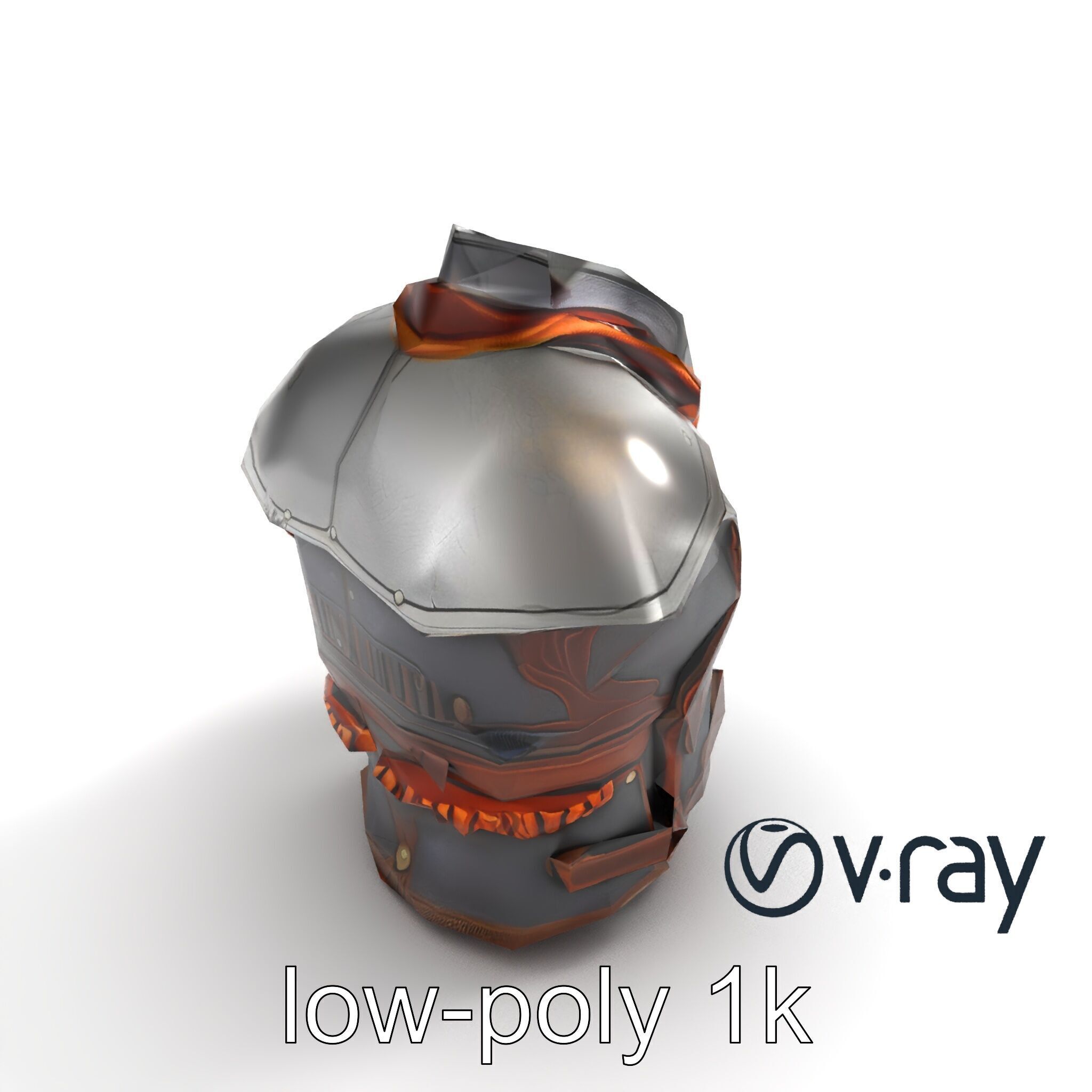 Nomadic Knight Armor Realistic model pack Low-poly 3D model_10