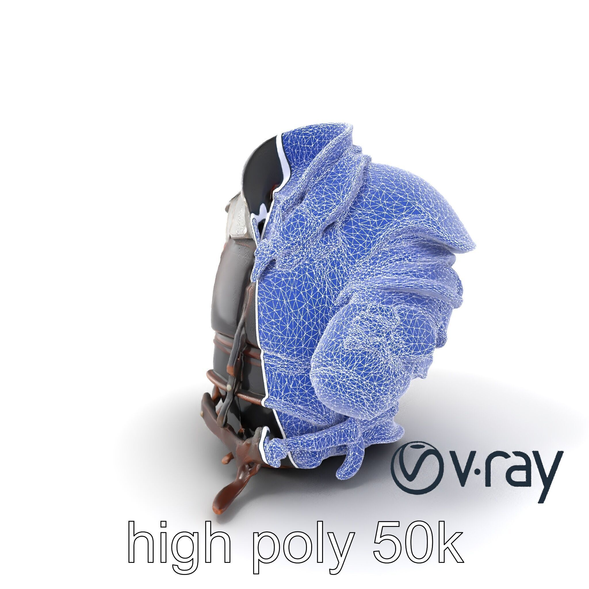 Nomadic Knight Armor Realistic model pack Low-poly 3D model_8