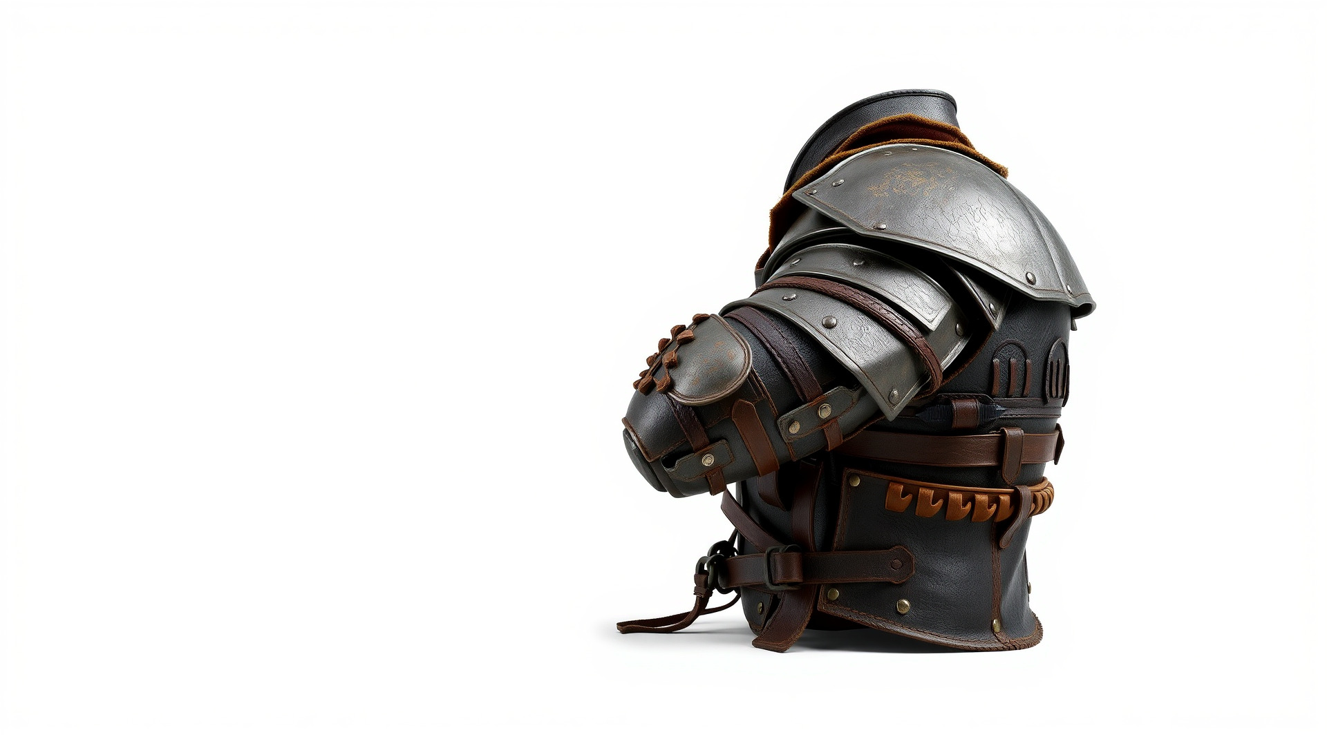 Nomadic Knight Armor Realistic model pack Low-poly 3D model_4