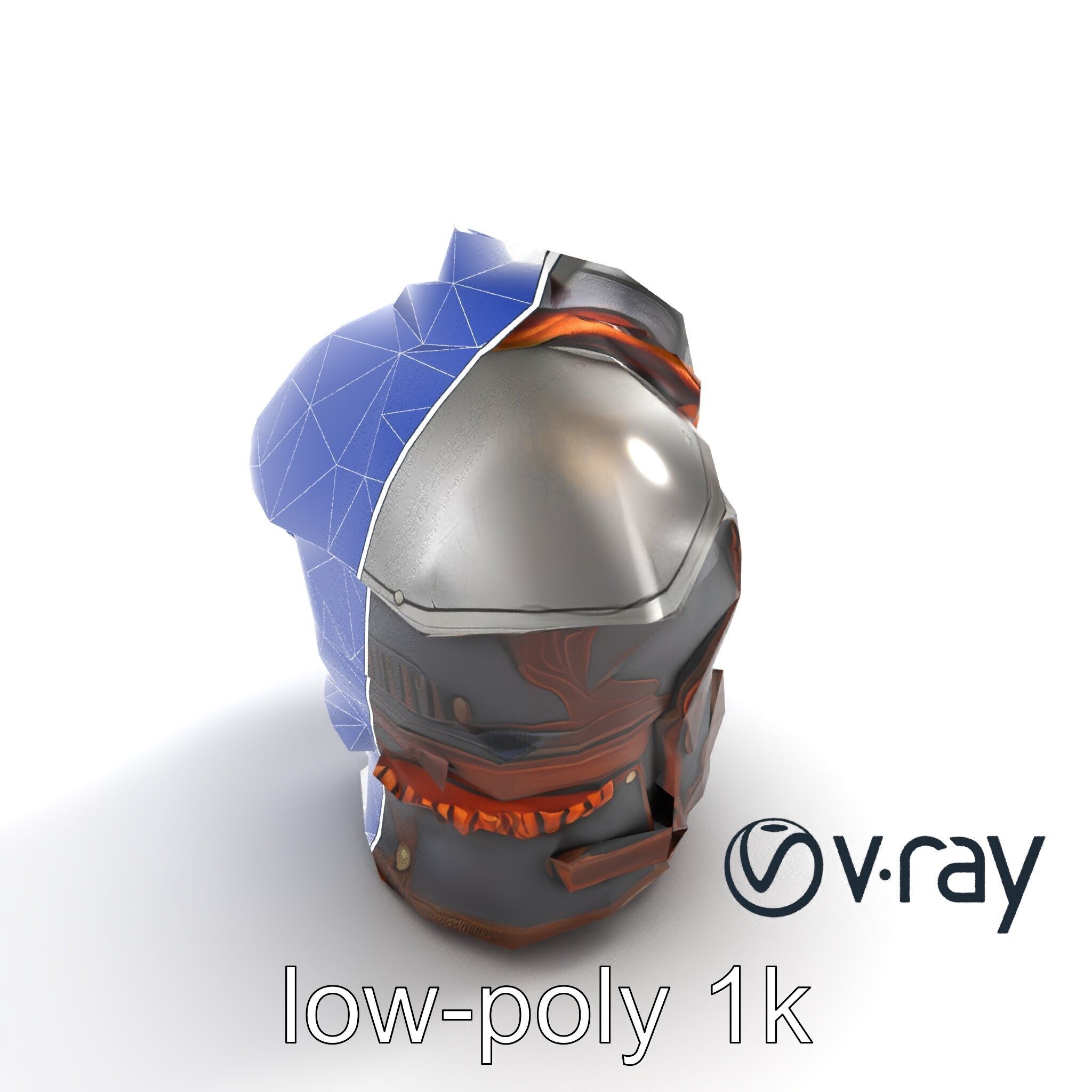 Nomadic Knight Armor Realistic model pack Low-poly 3D model_11