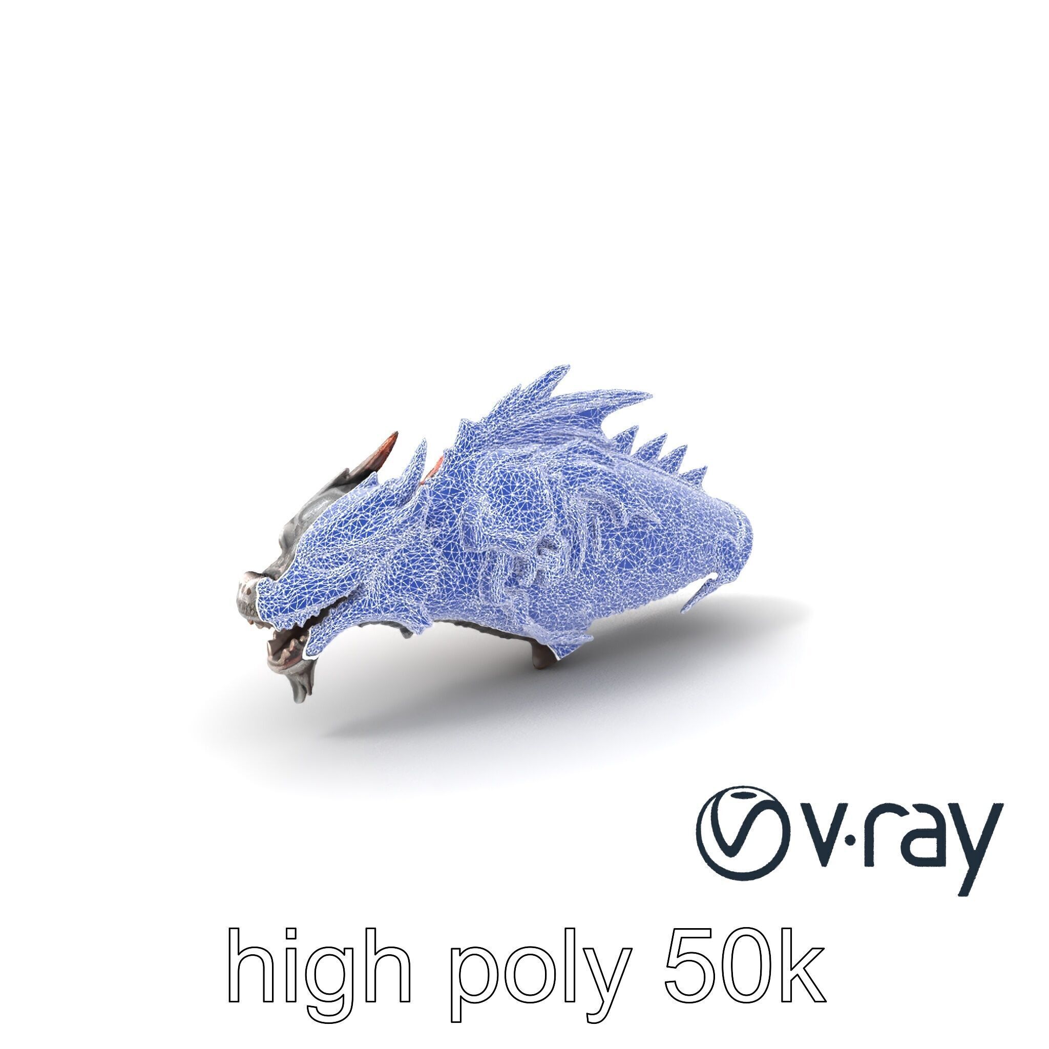 Fantasy Dragon Knight Armor model pack Low-poly 3D model_8