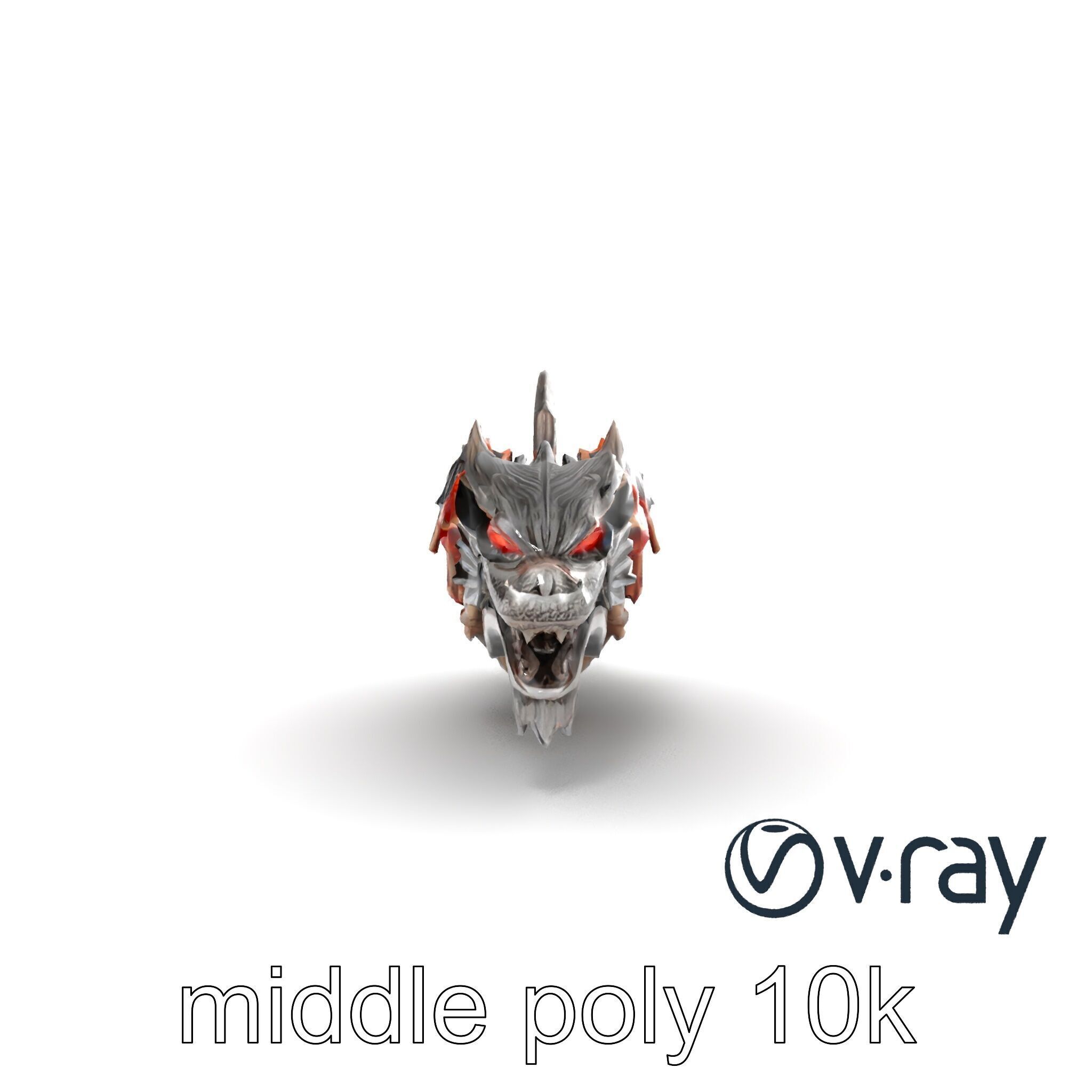 Fantasy Dragon Knight Armor model pack Low-poly 3D model_23