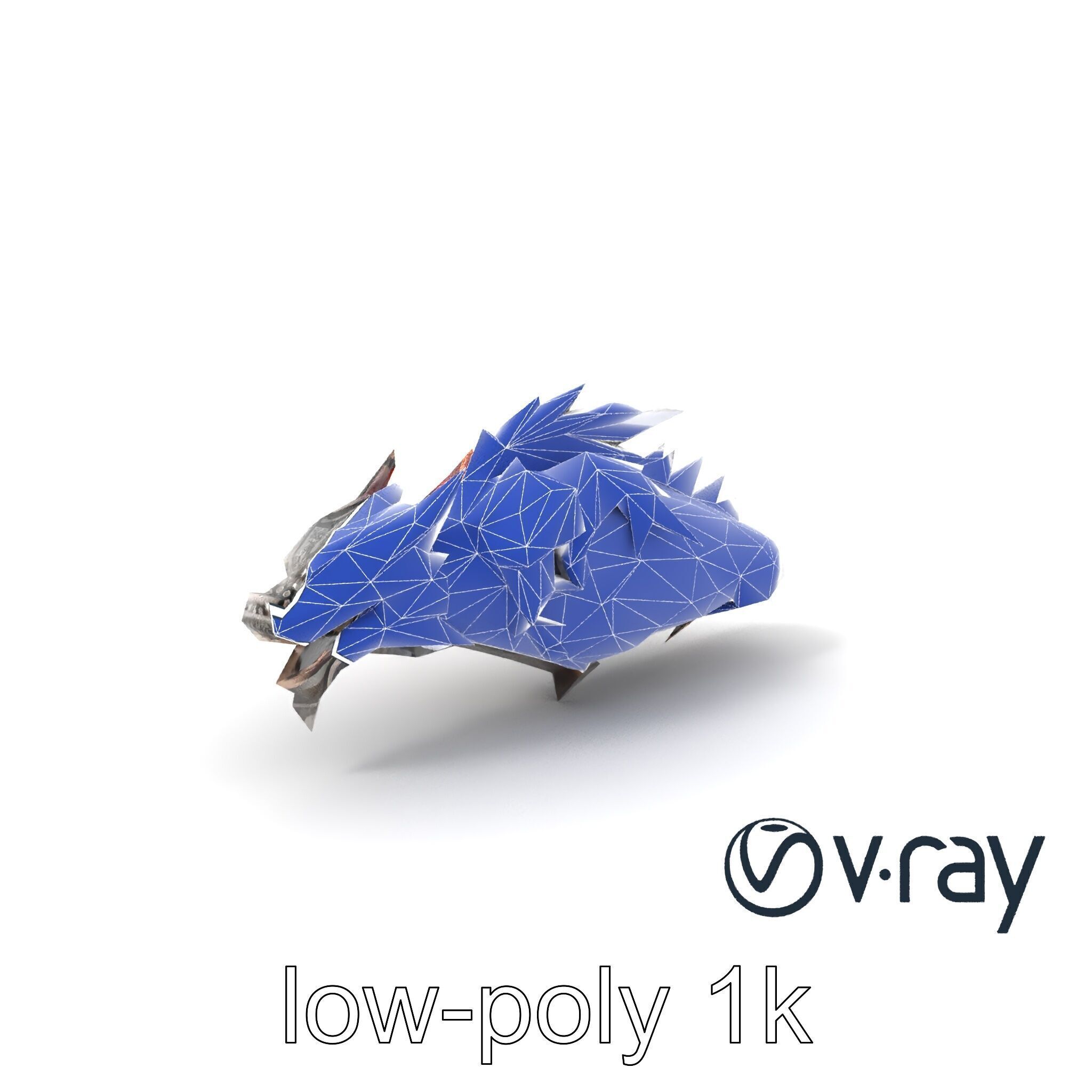 Fantasy Dragon Knight Armor model pack Low-poly 3D model_7