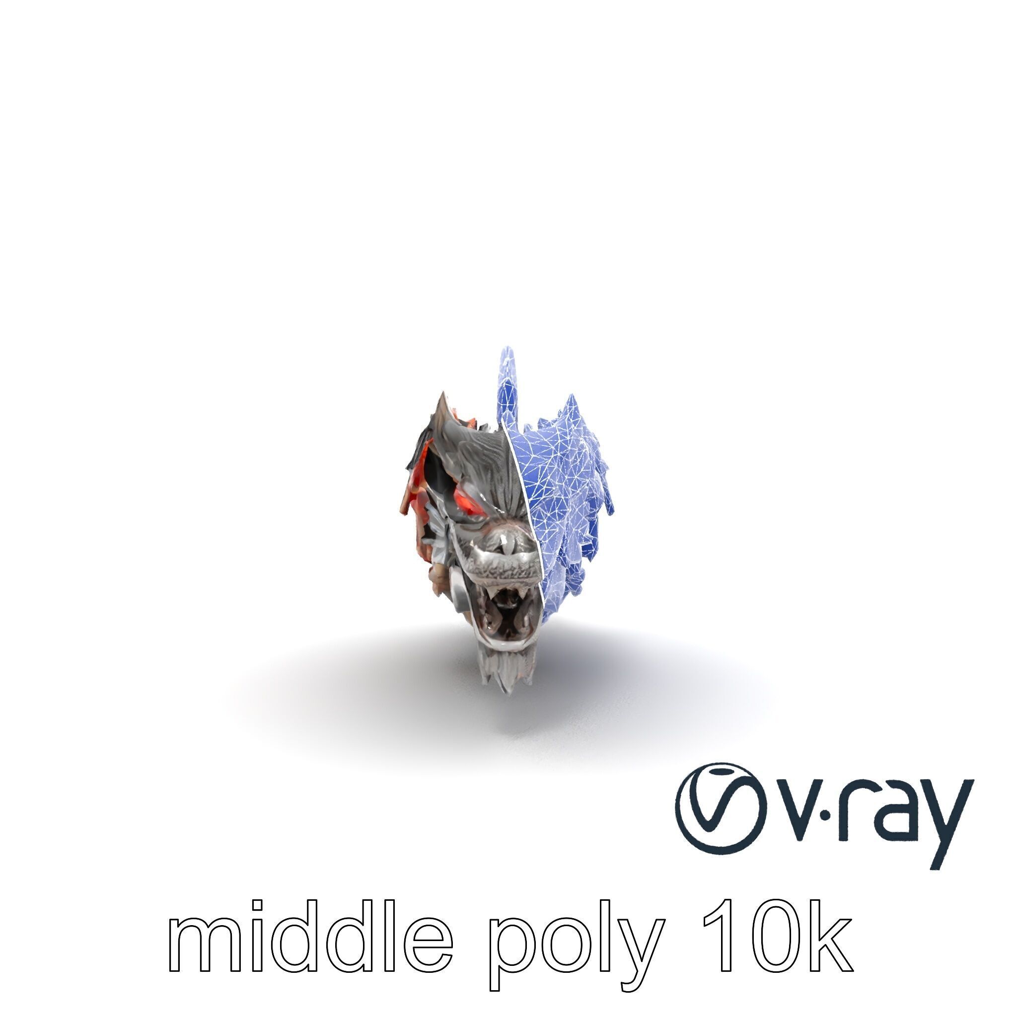 Fantasy Dragon Knight Armor model pack Low-poly 3D model_25