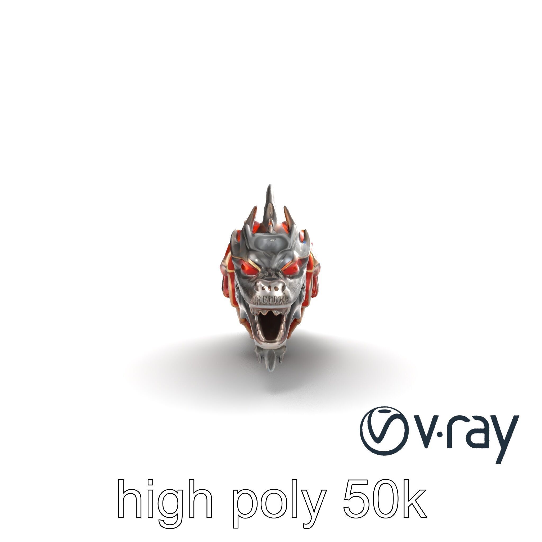 Fantasy Dragon Knight Armor model pack Low-poly 3D model_18
