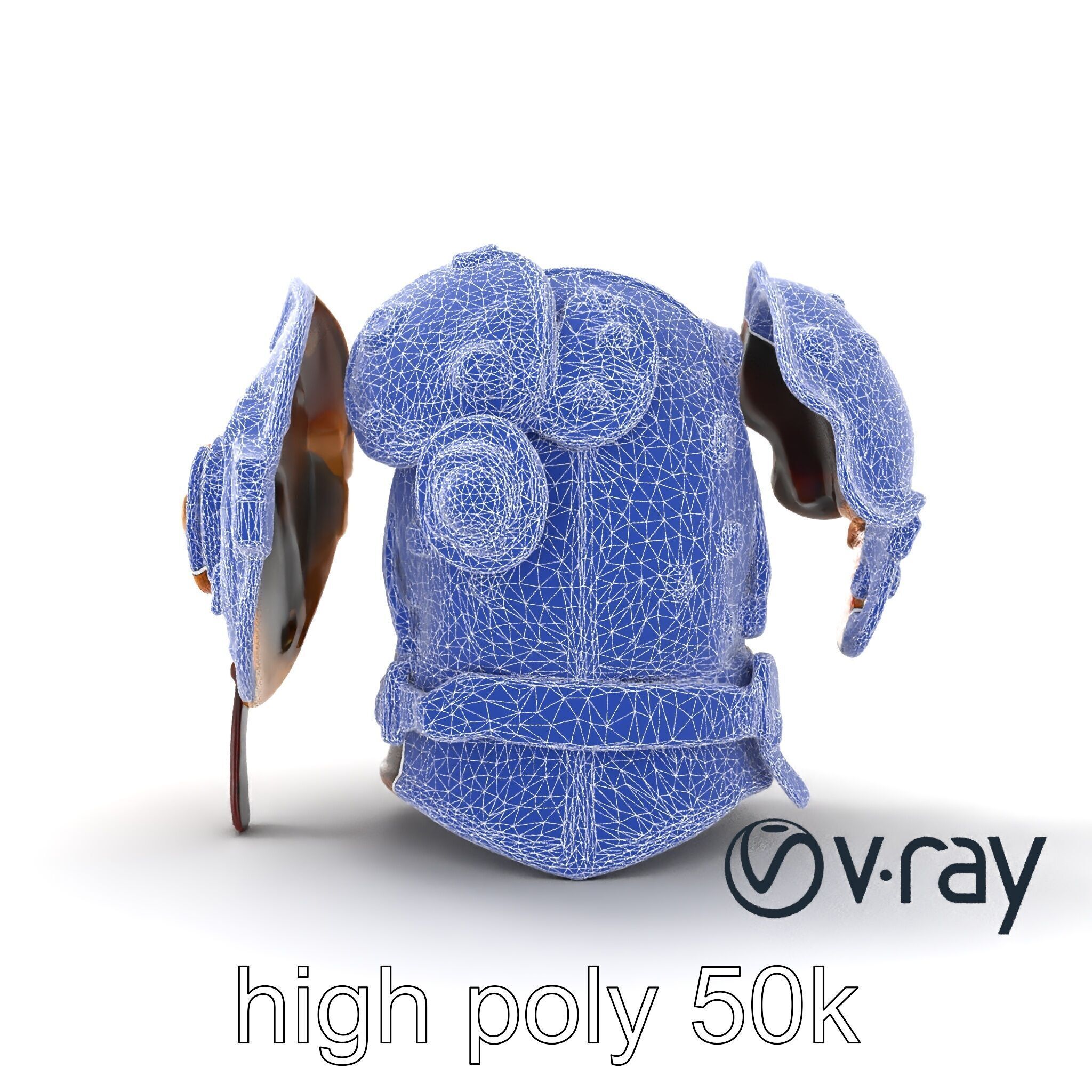 Steampunk Knight Armor Vintage Aesthetic Model Pack Low-poly 3D model_28