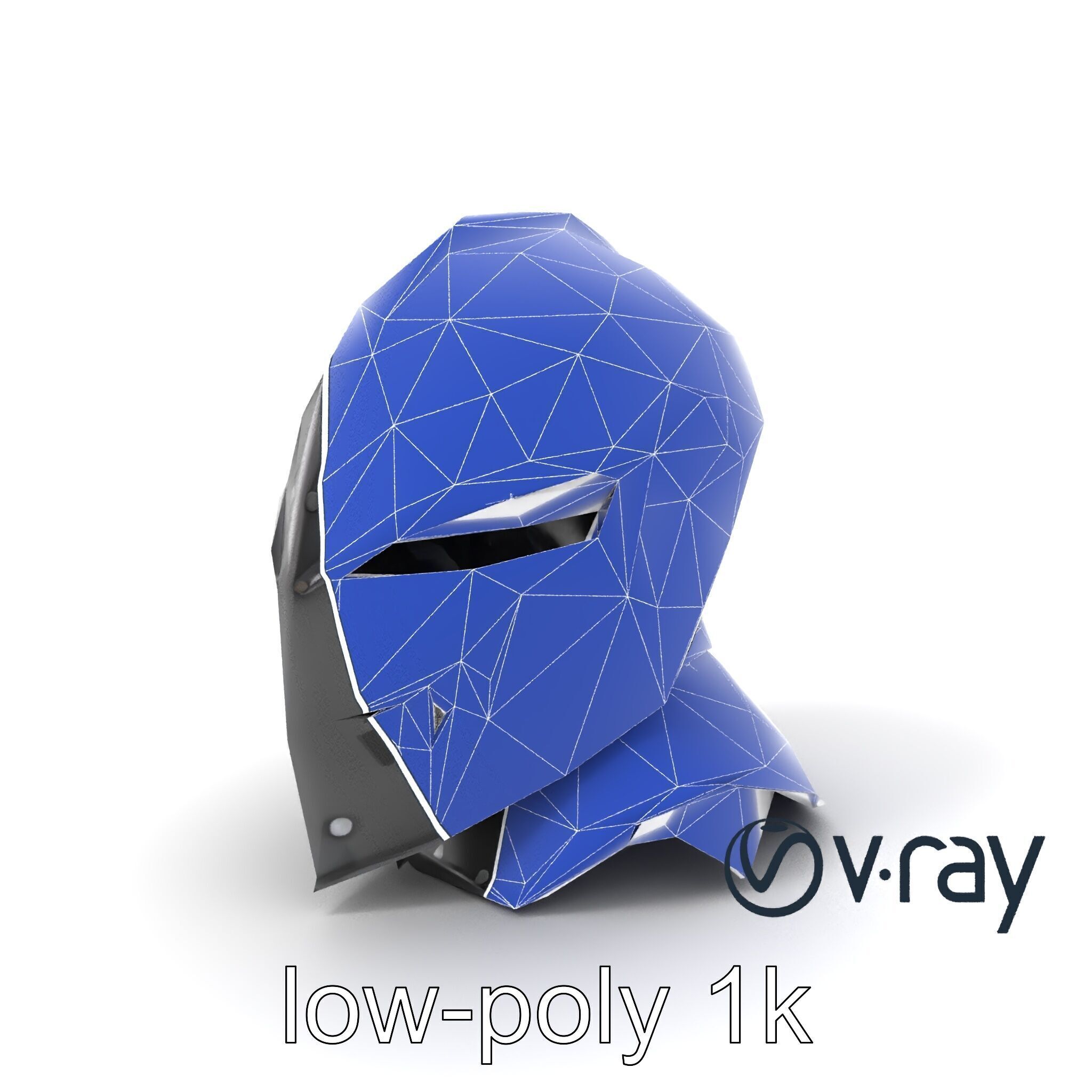 Gothic Knight Armor Matte Steel model pack Low-poly 3D model_28