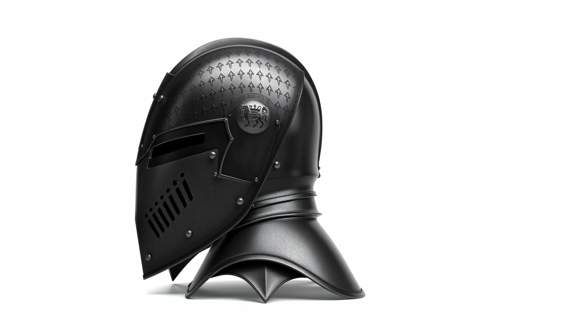 Gothic Knight Armor Matte Steel model pack Low-poly 3D model_4