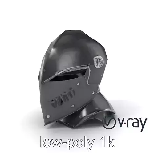 Gothic Knight Armor Matte Steel model pack Low-poly 3D model