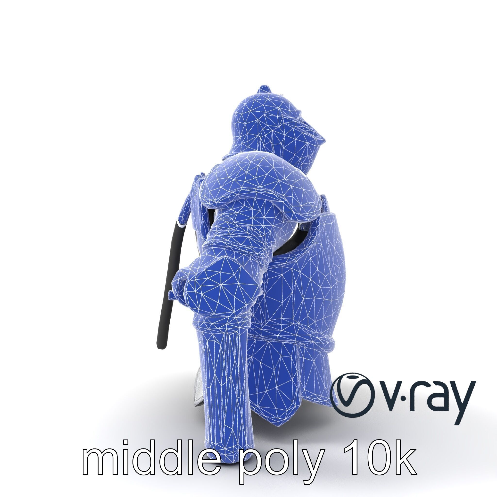 Heroic Exemplar Knight Armor Model Pack Low-poly 3D model_27