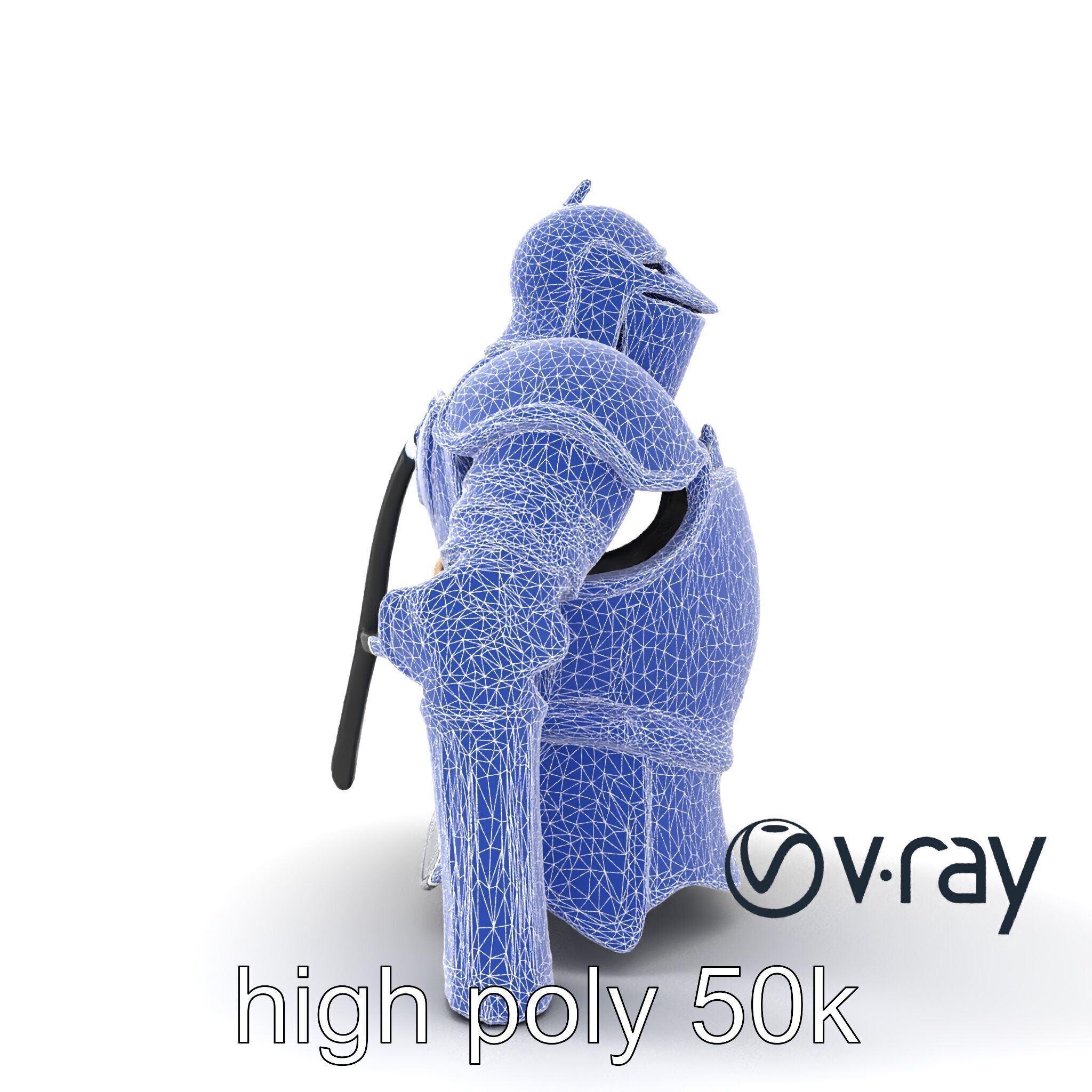 Heroic Exemplar Knight Armor Model Pack Low-poly 3D model_32