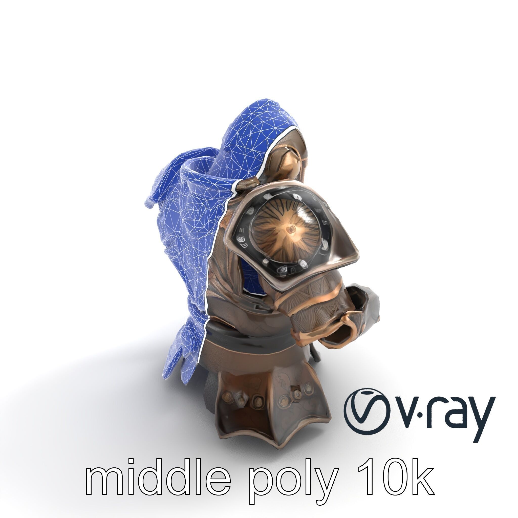 Mystic Rune Knight Armor model pack Low-poly 3D model_18