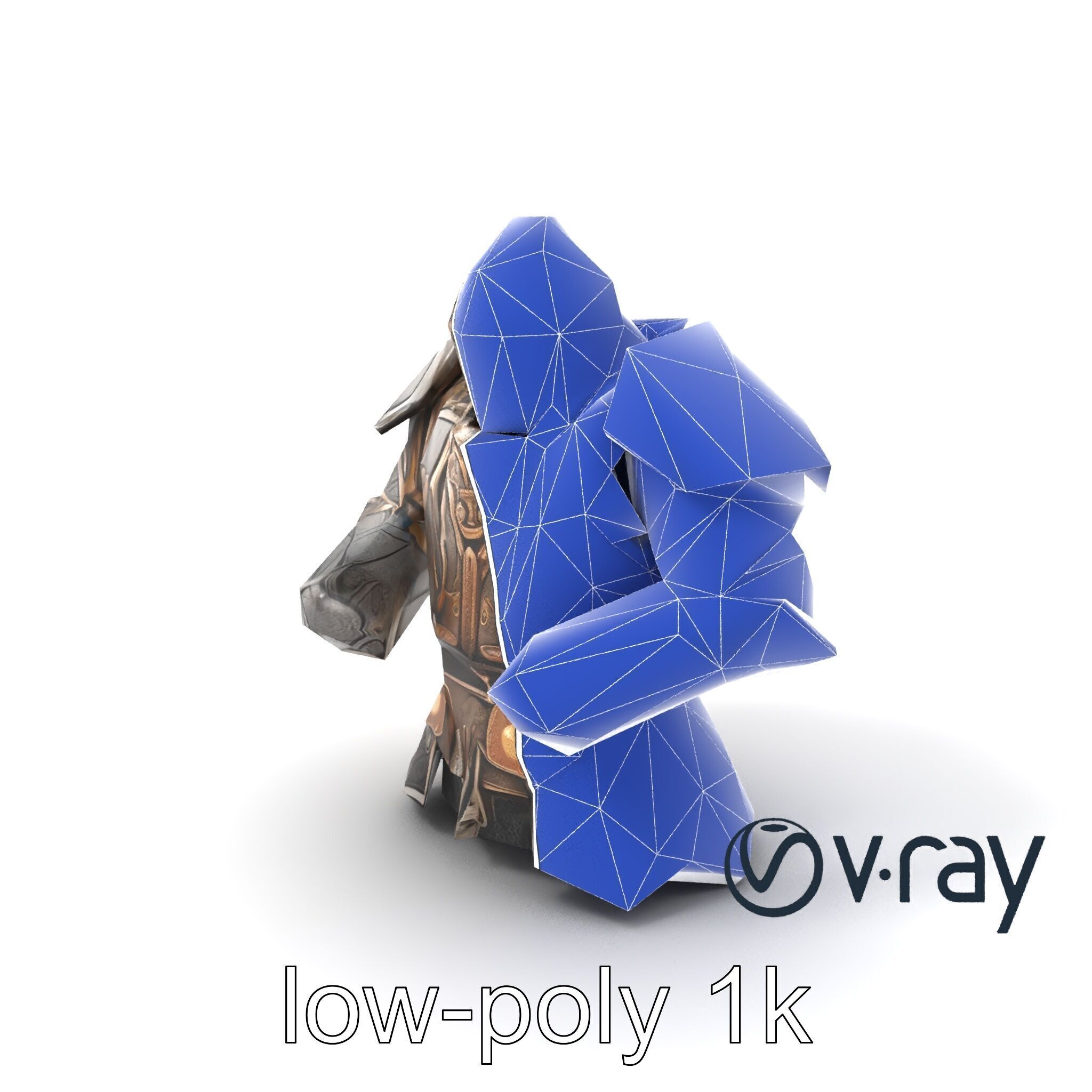 Mystic Rune Knight Armor model pack Low-poly 3D model_7