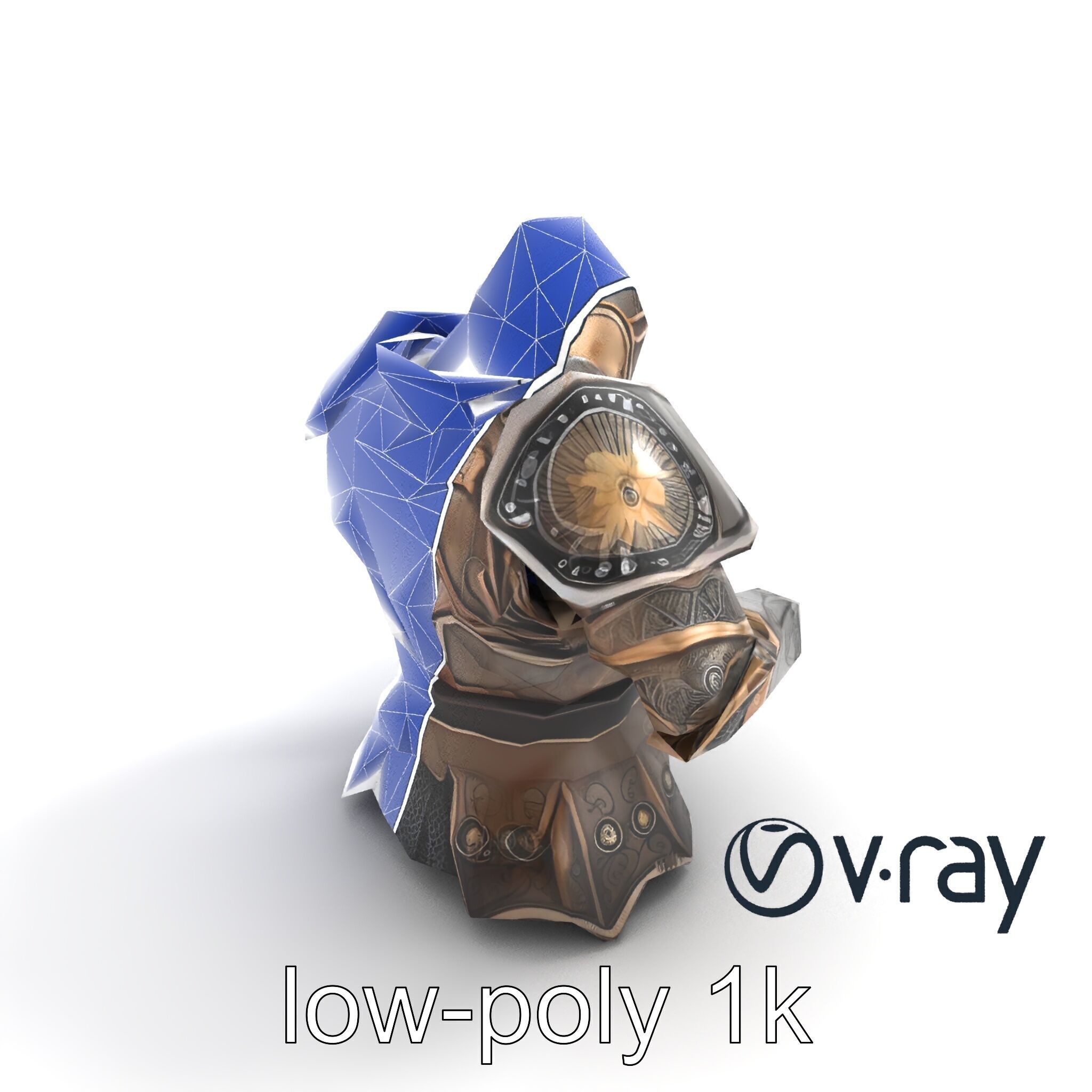 Mystic Rune Knight Armor model pack Low-poly 3D model_27