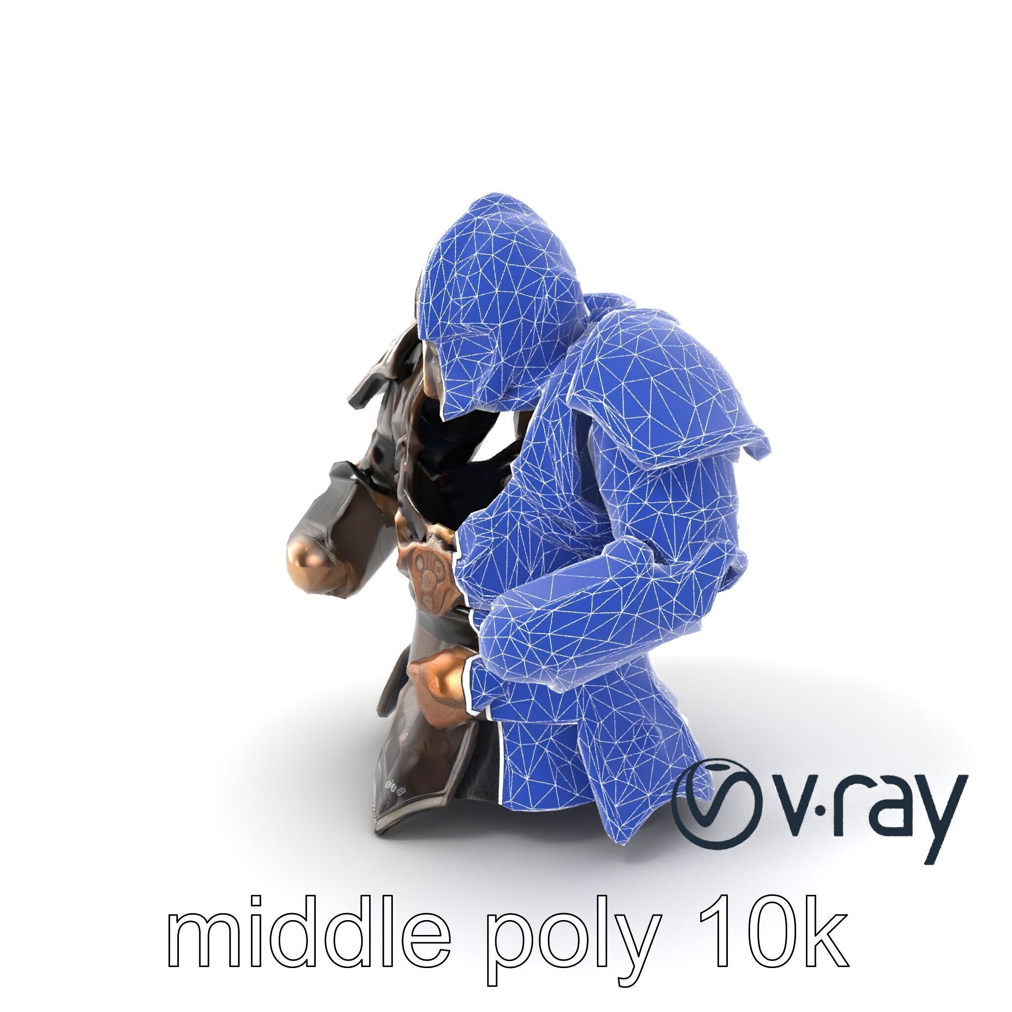 Mystic Rune Knight Armor model pack Low-poly 3D model_26
