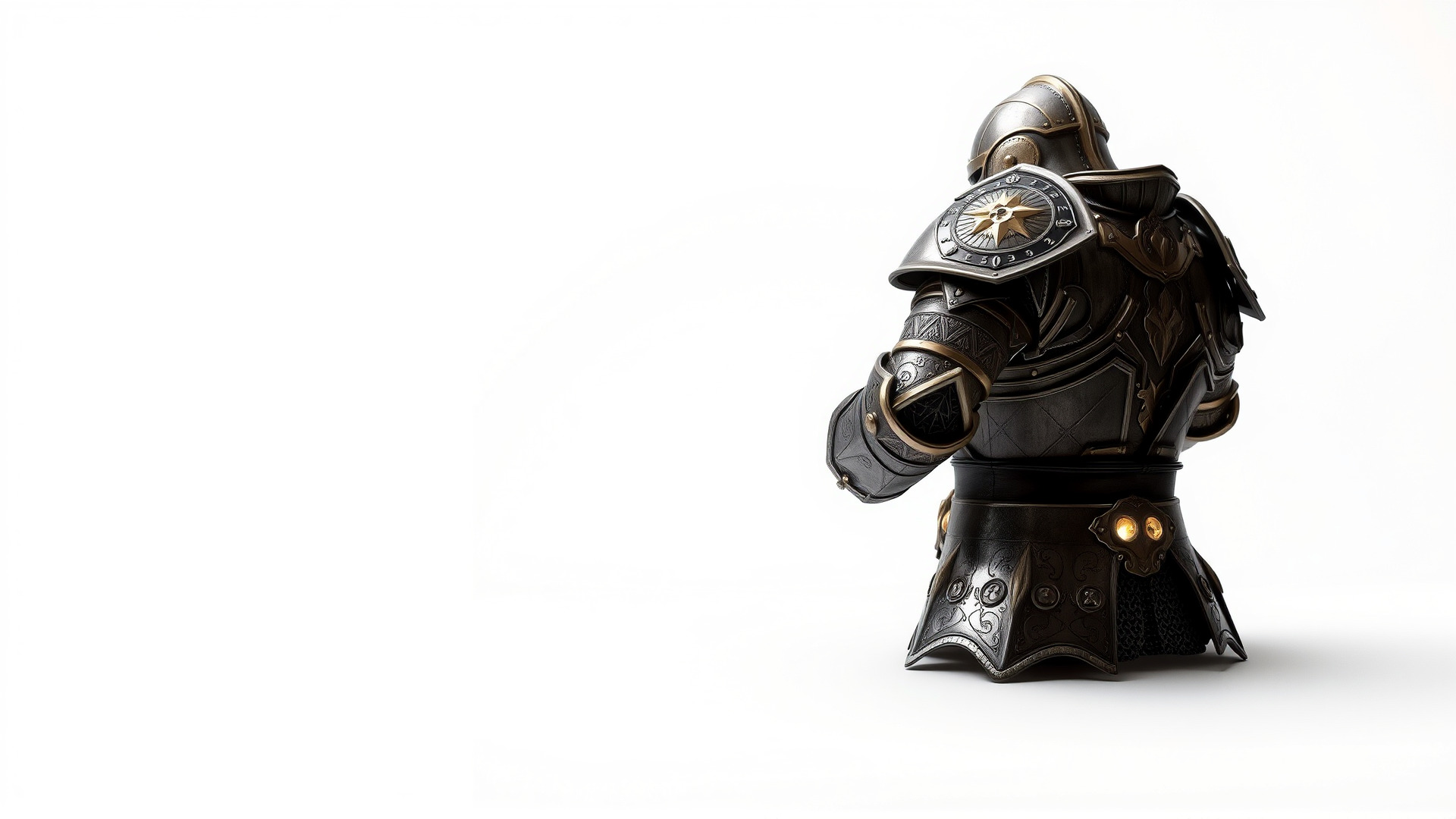 Mystic Rune Knight Armor model pack Low-poly 3D model_4