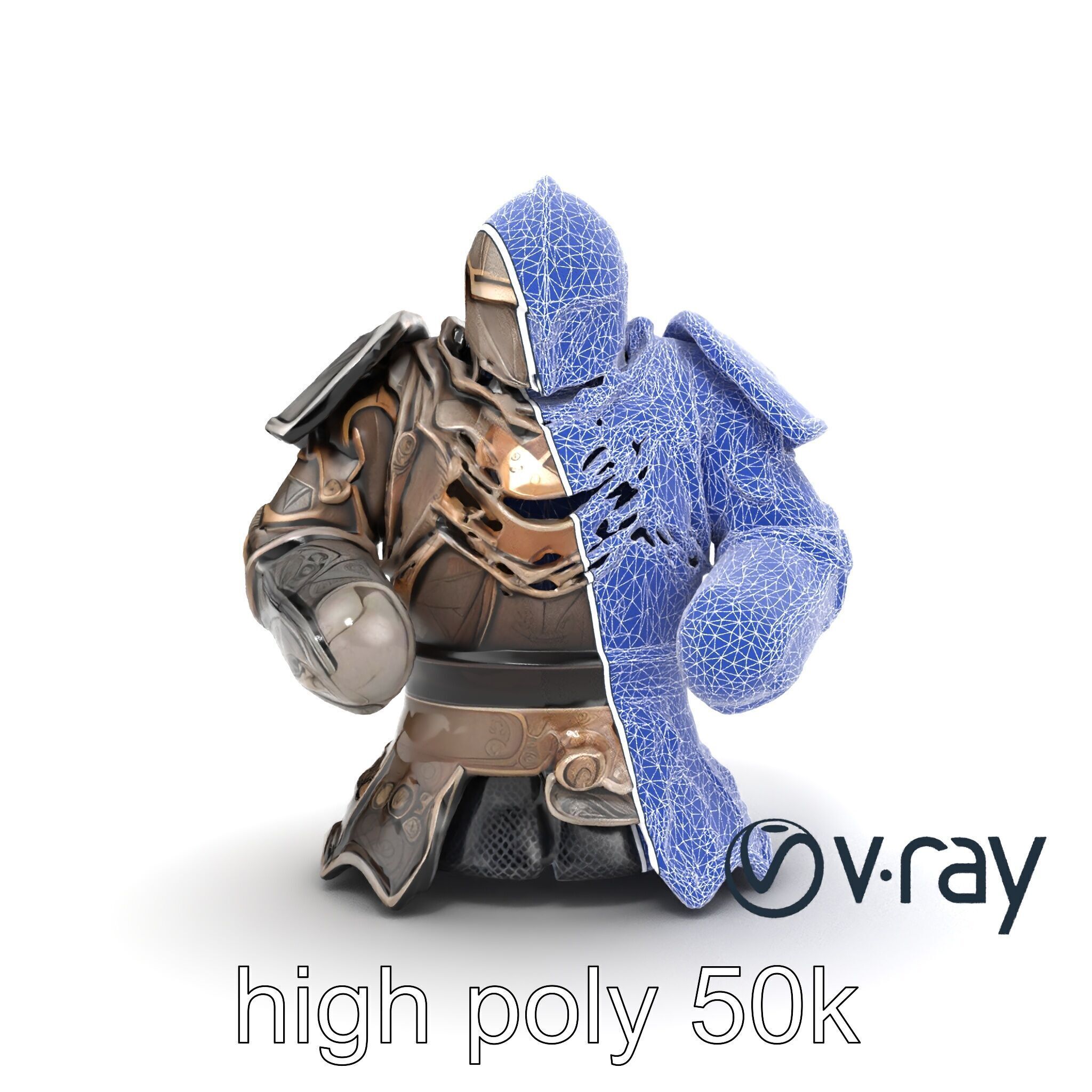 Mystic Rune Knight Armor model pack Low-poly 3D model_32