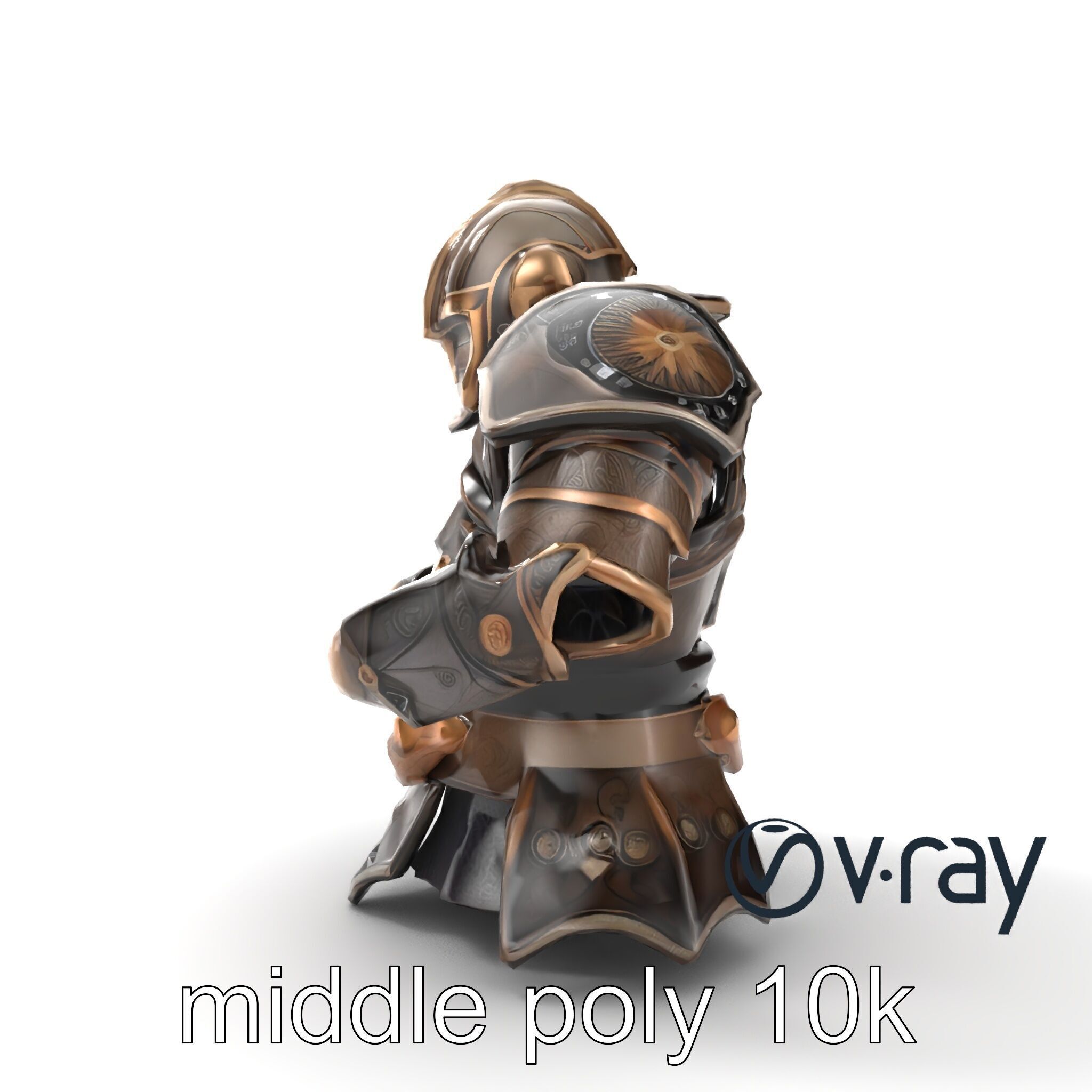 Mystic Rune Knight Armor model pack Low-poly 3D model_24