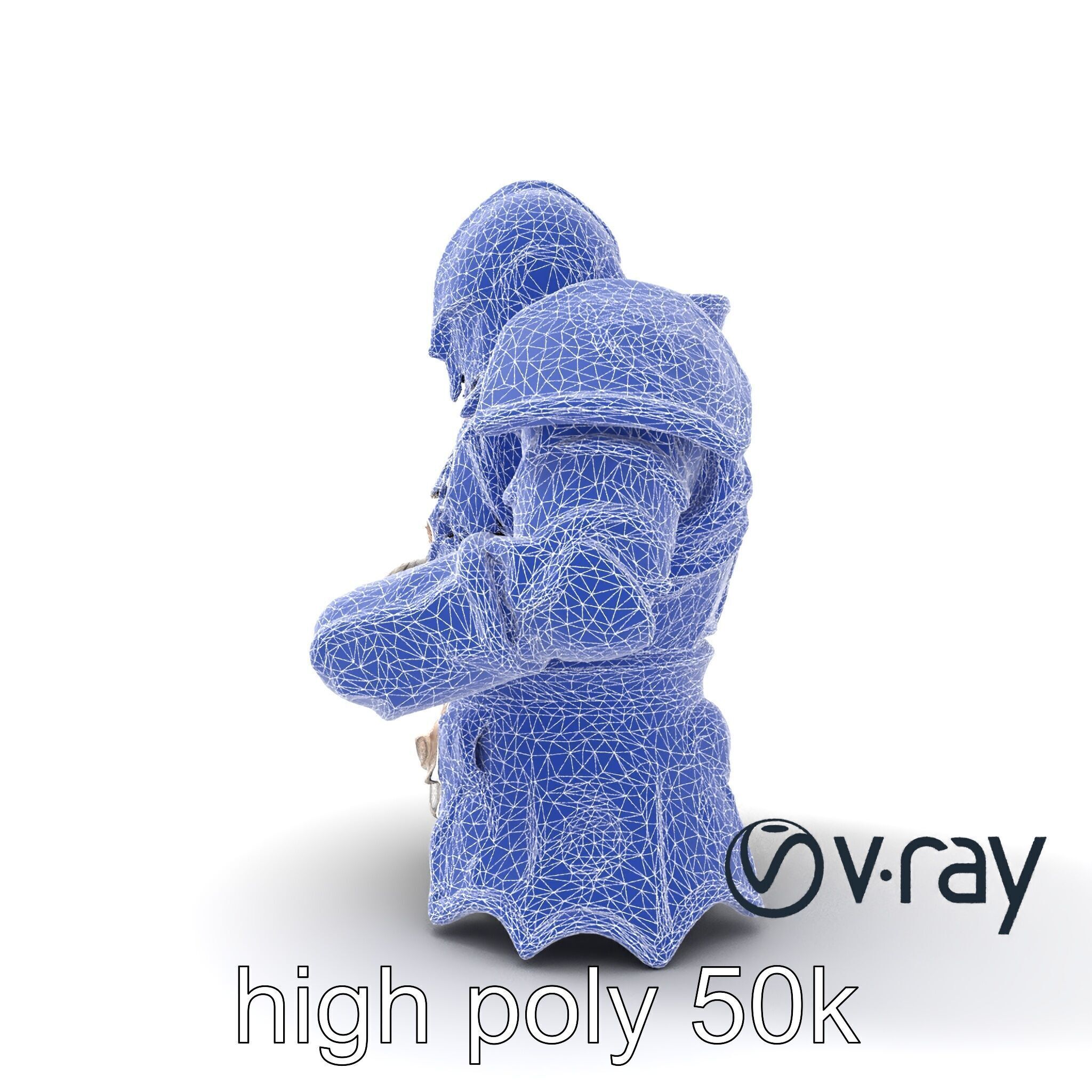 Mystic Rune Knight Armor model pack Low-poly 3D model_17