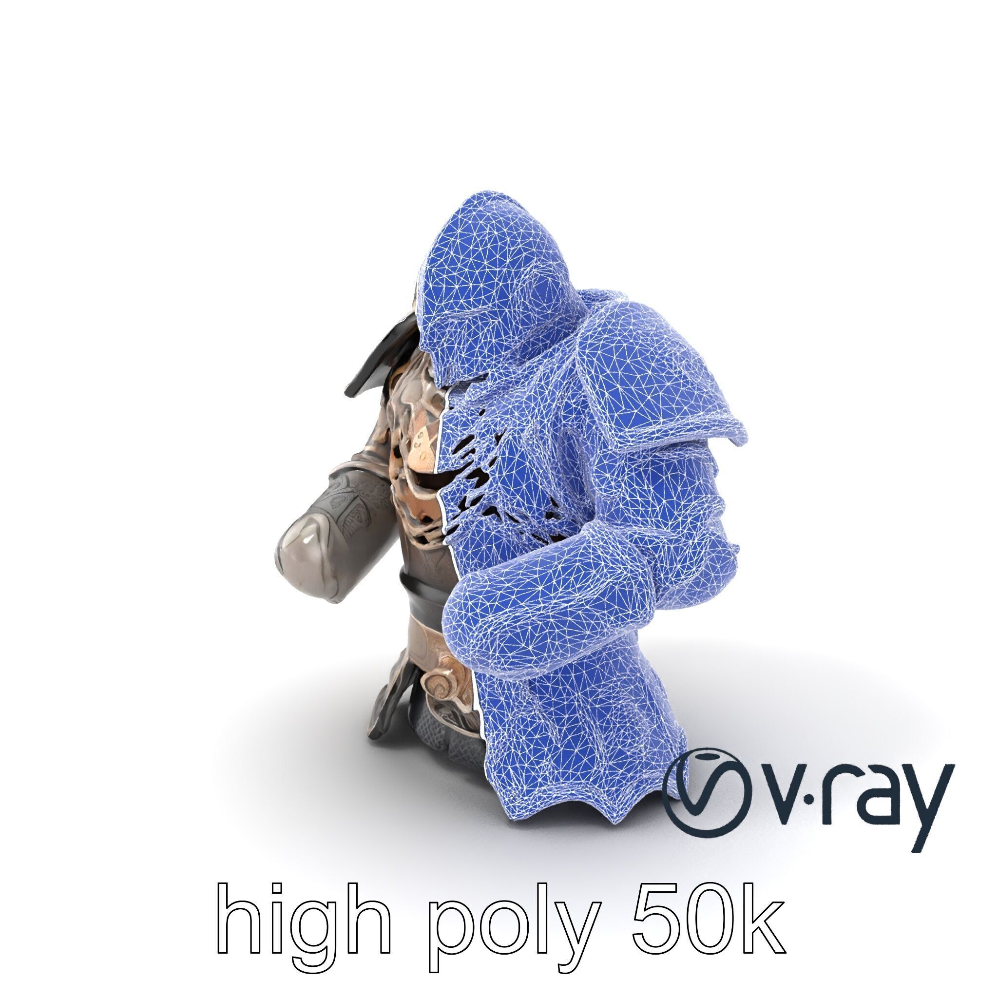 Mystic Rune Knight Armor model pack Low-poly 3D model_22