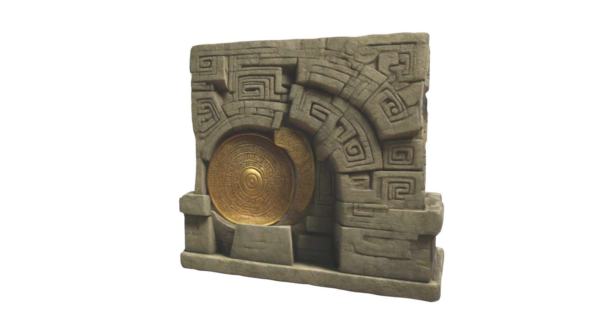 Stone Altar 015 Low-poly 3D model_5