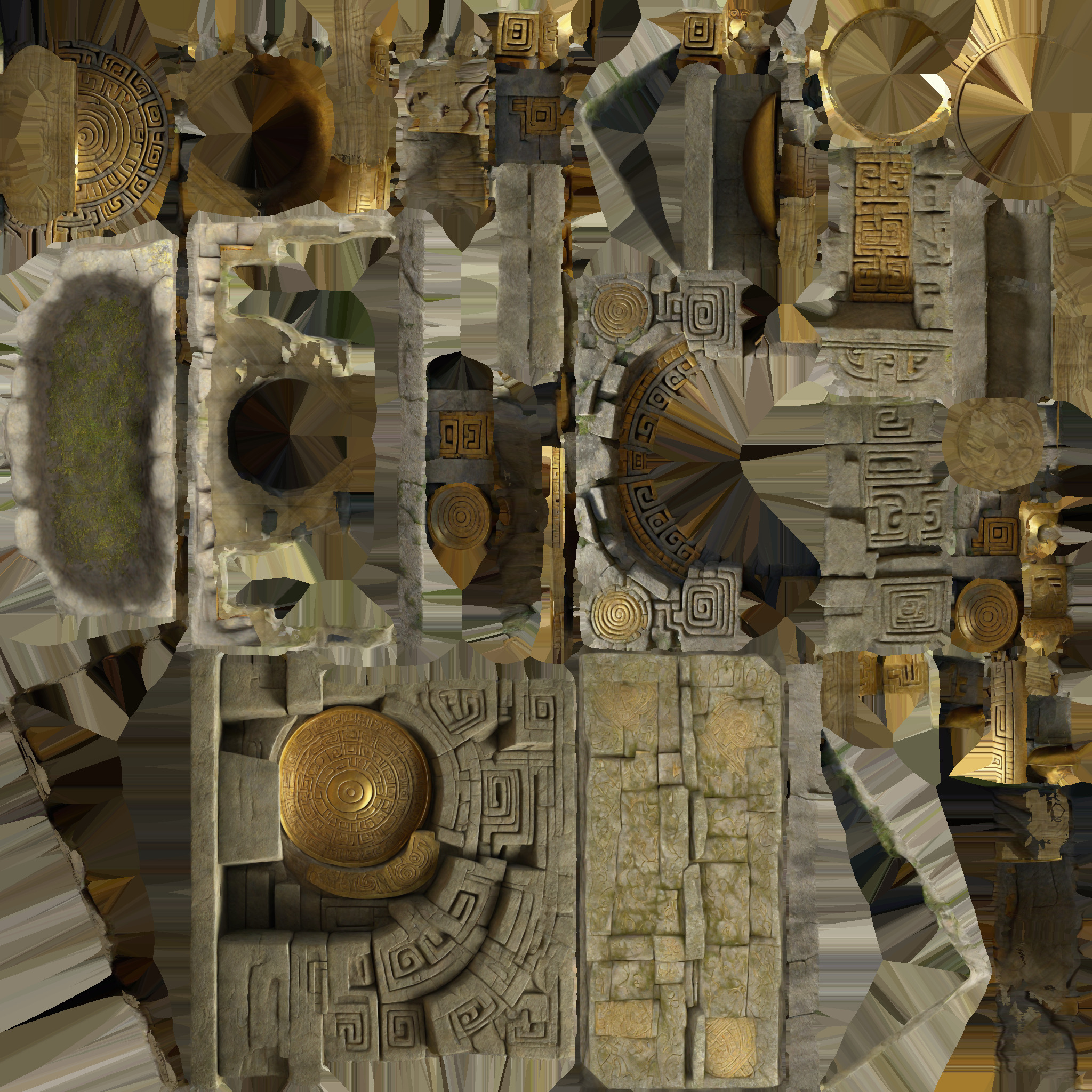 Stone Altar 015 Low-poly 3D model_8