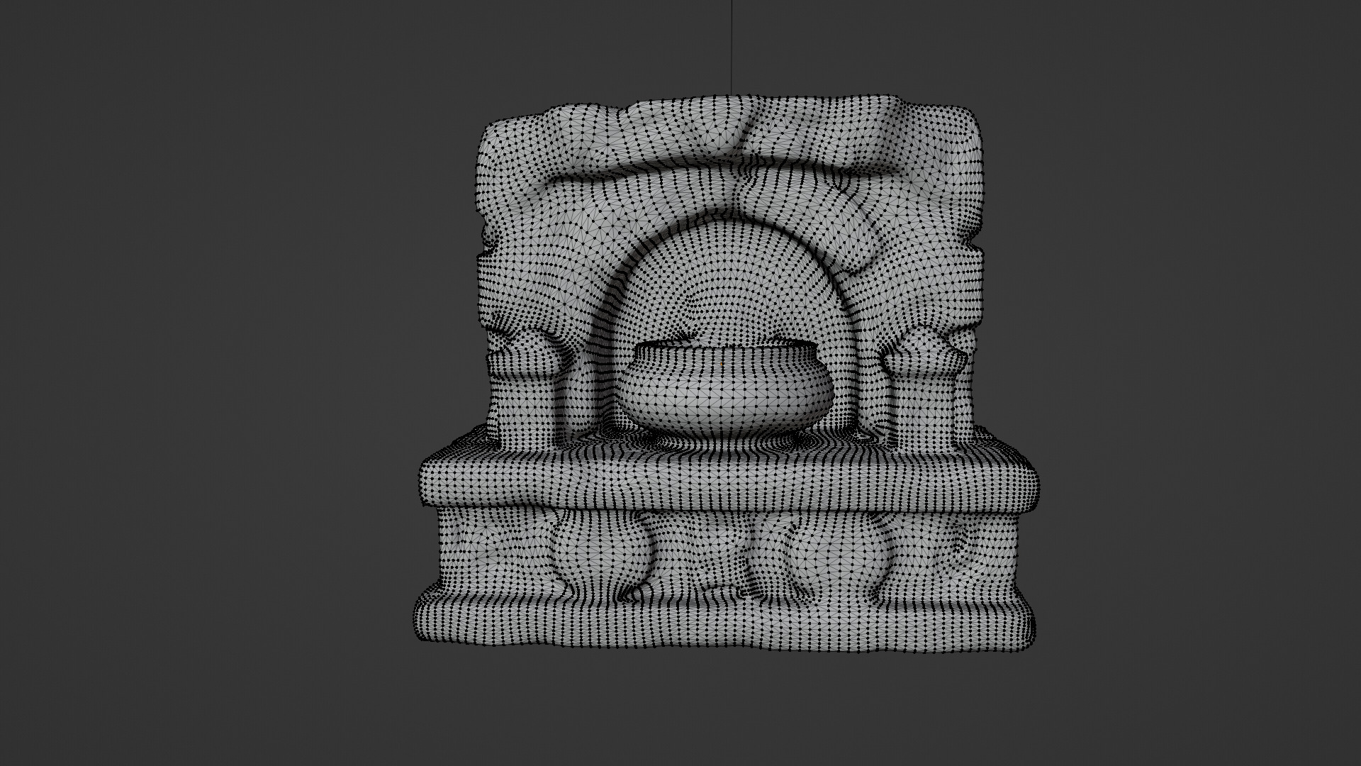 Stone Altar 015 Low-poly 3D model_7