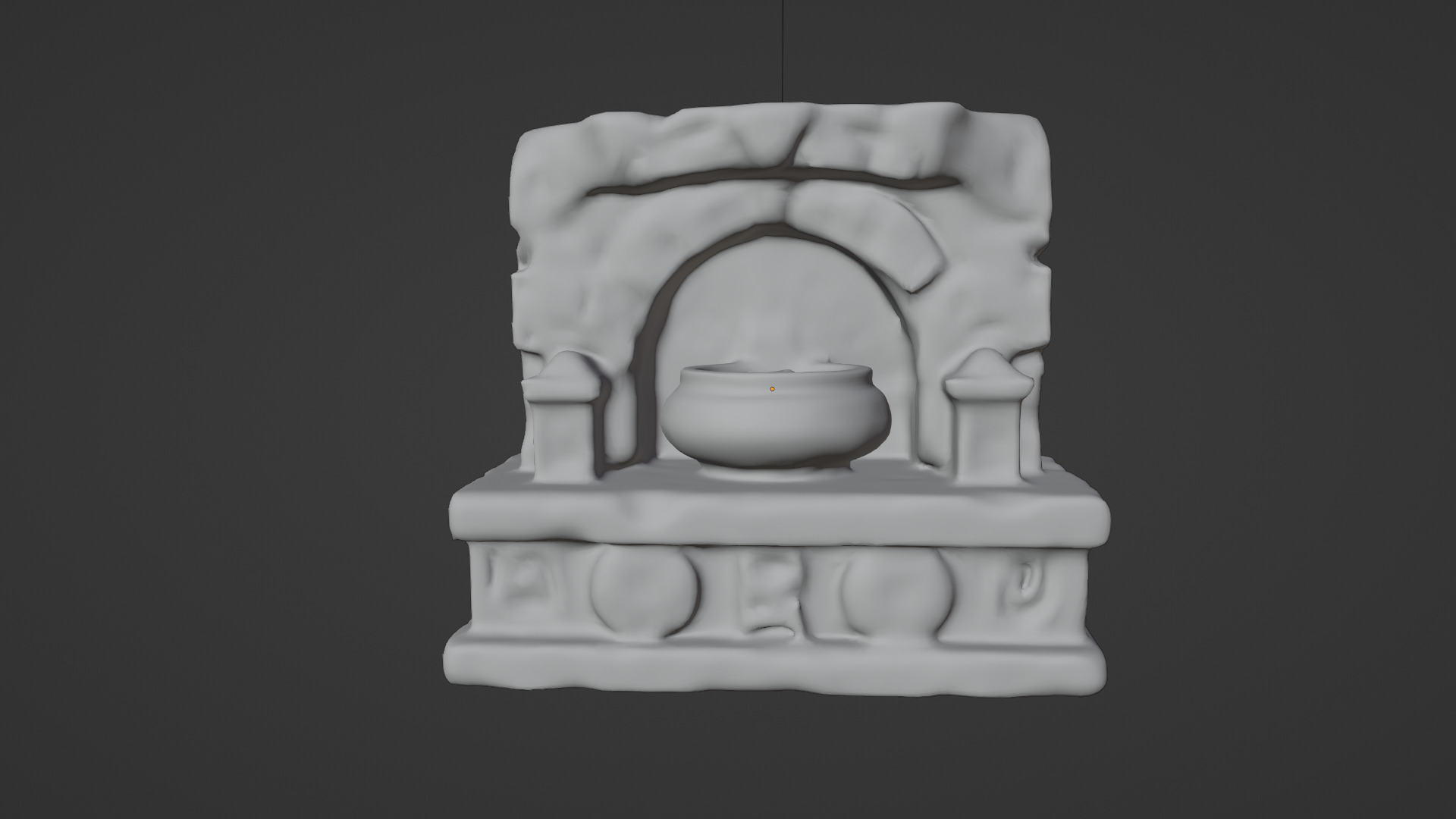 Stone Altar 015 Low-poly 3D model_6