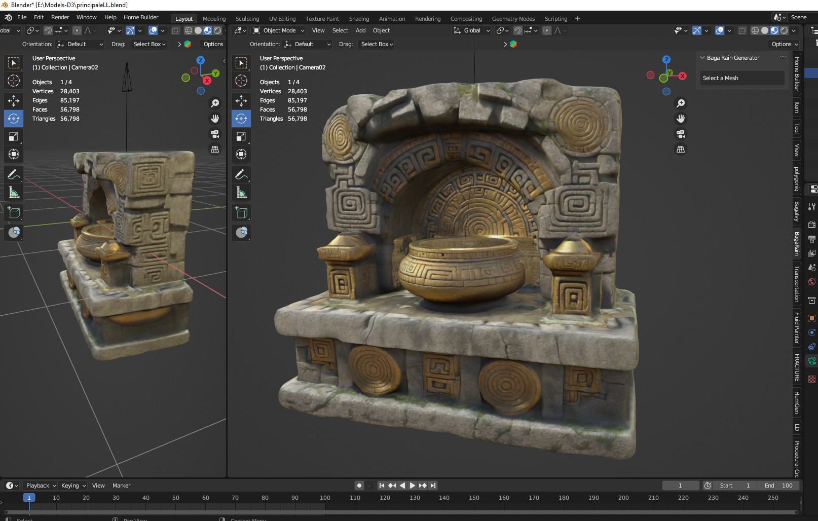 Stone Altar 015 Low-poly 3D model_2
