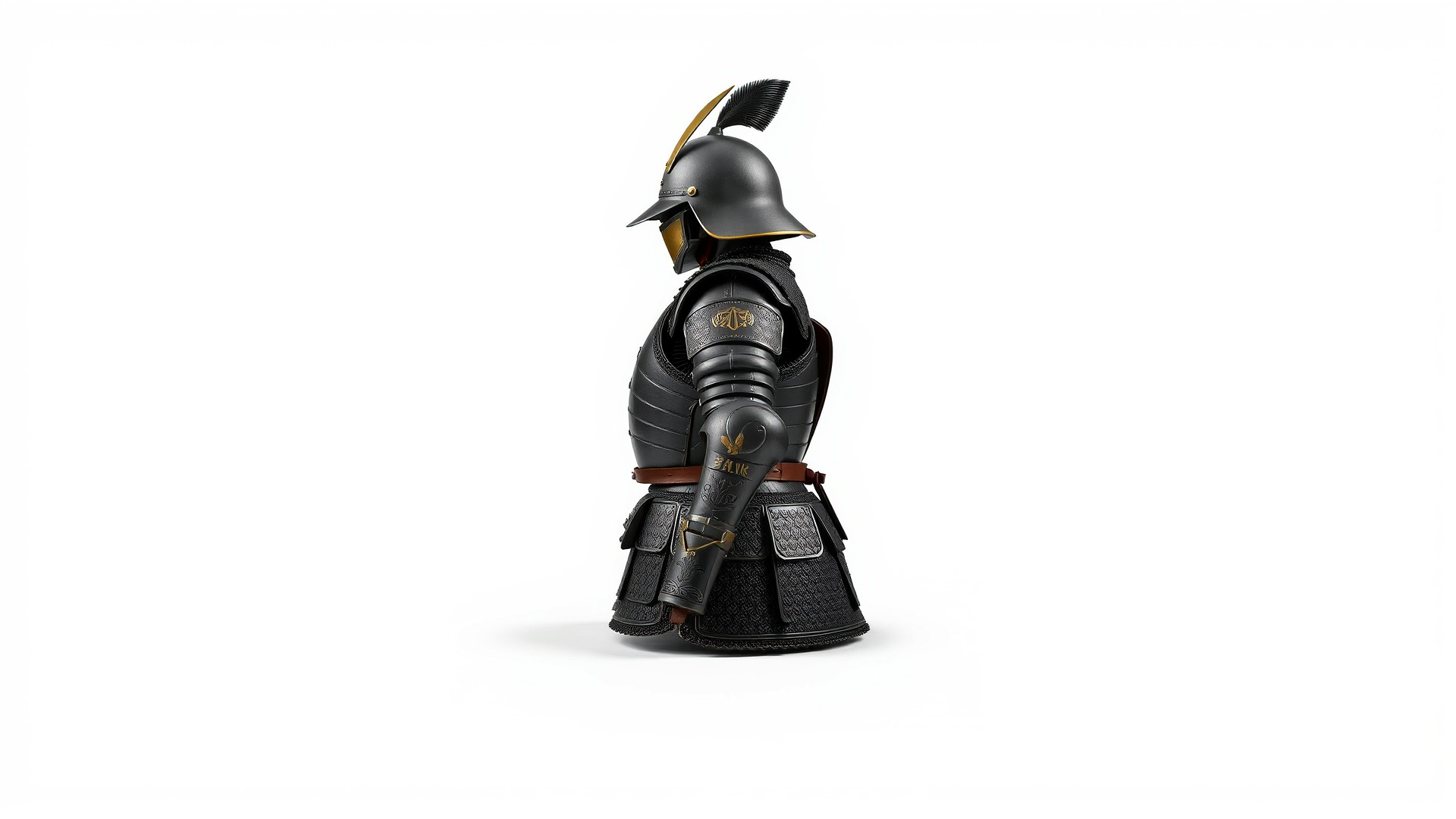Samurai Knight Armor model pack Low-poly 3D model_4