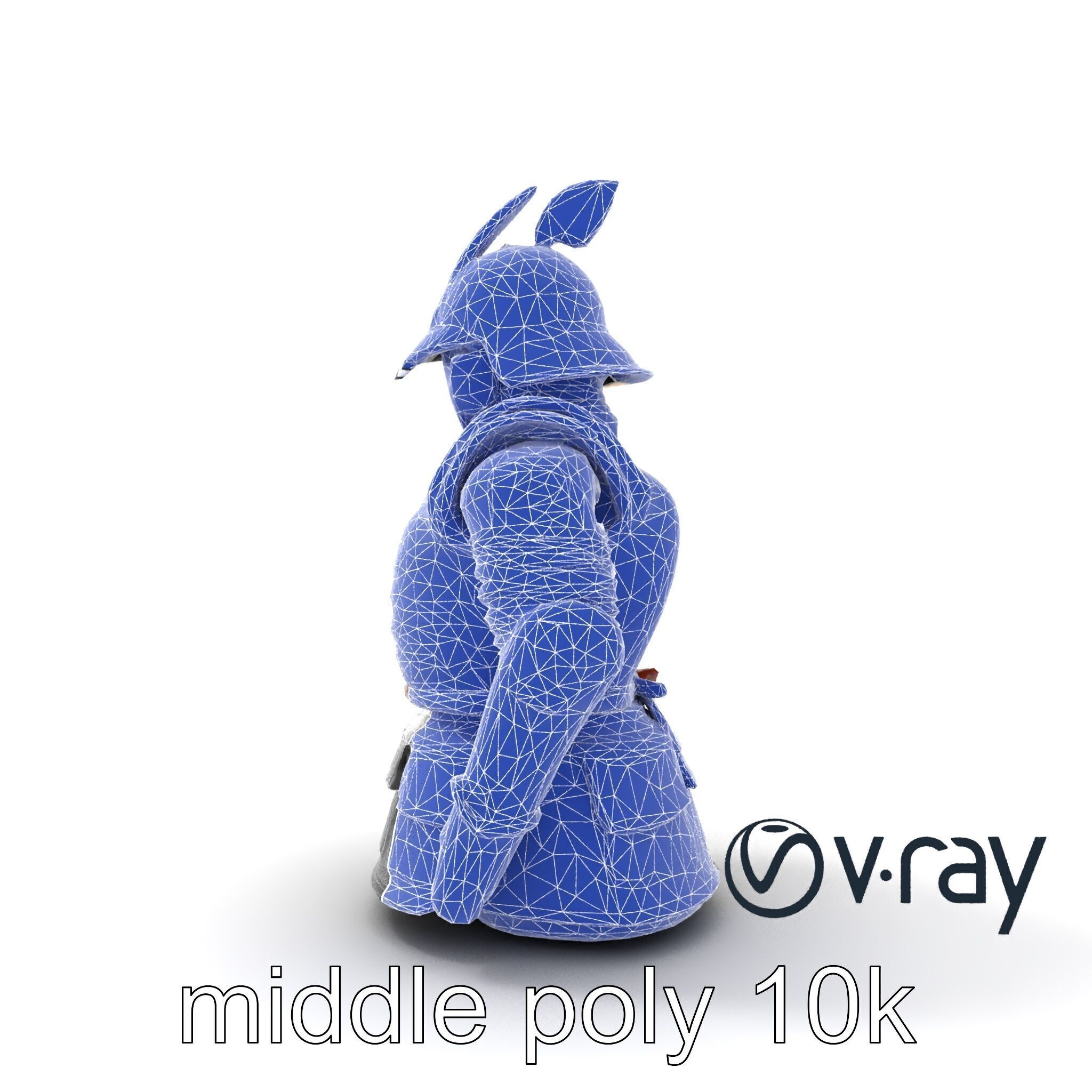 Samurai Knight Armor model pack Low-poly 3D model_25