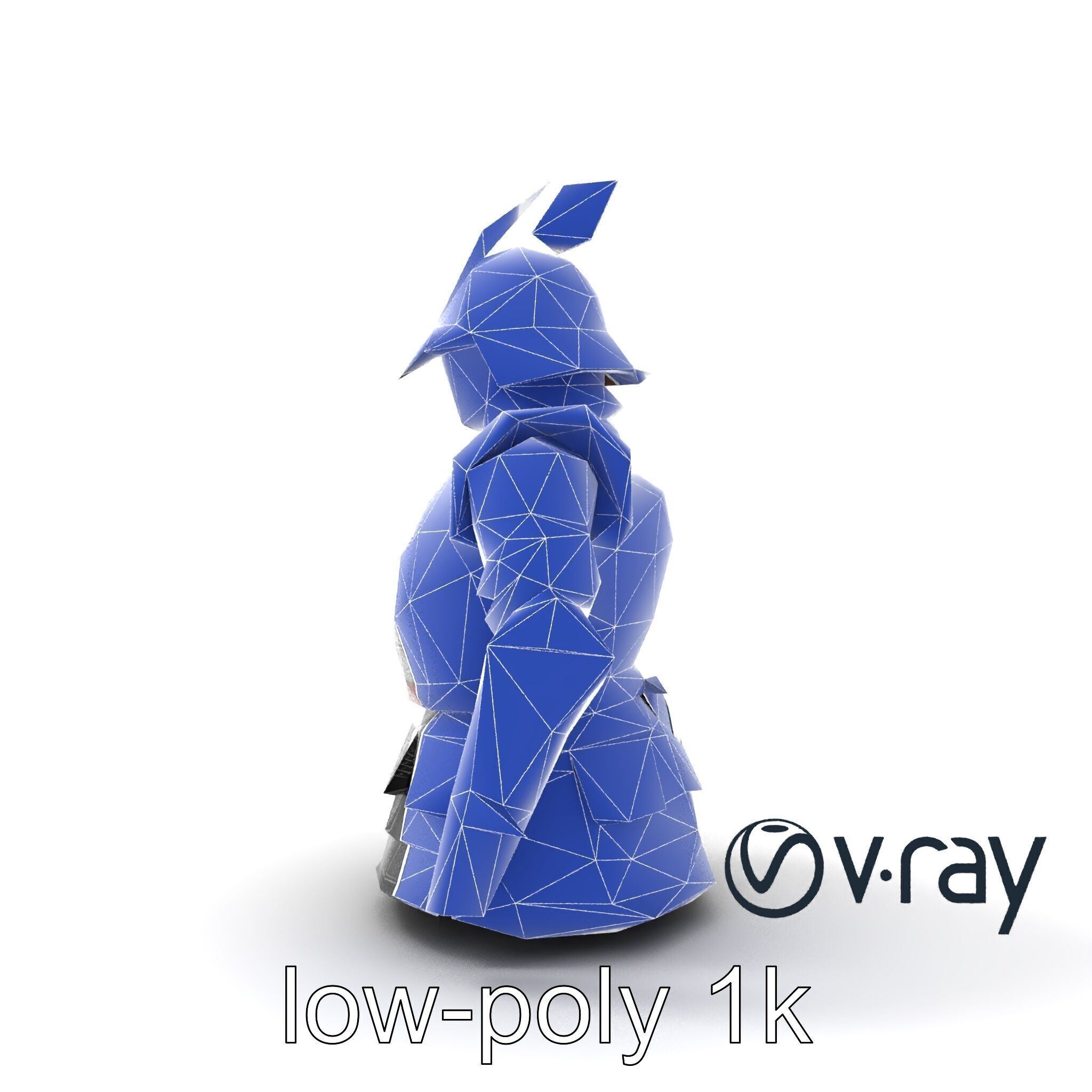 Samurai Knight Armor model pack Low-poly 3D model_12