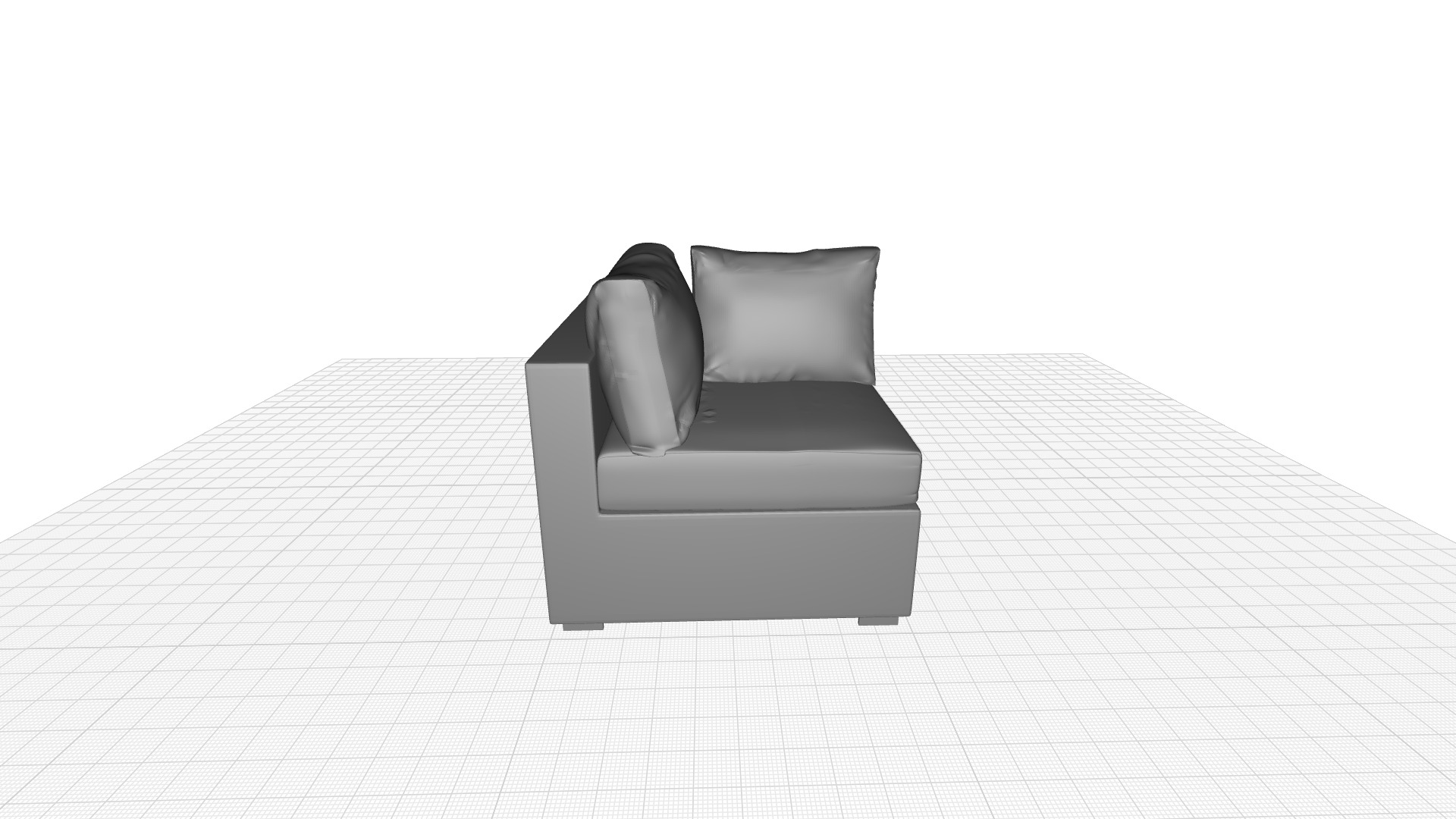Mucha Corner Patio Chair 3D model_3