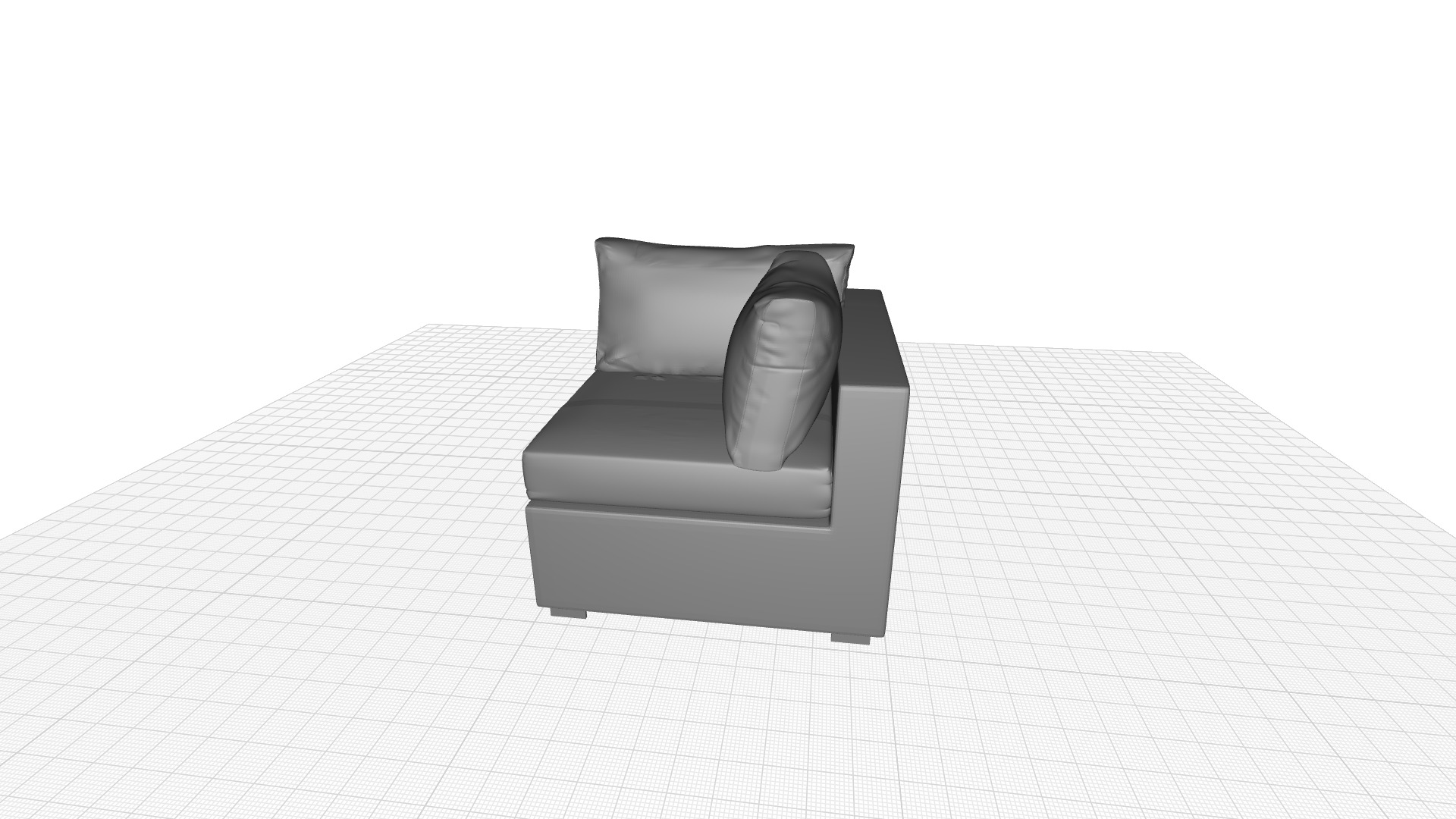 Mucha Corner Patio Chair 3D model_5