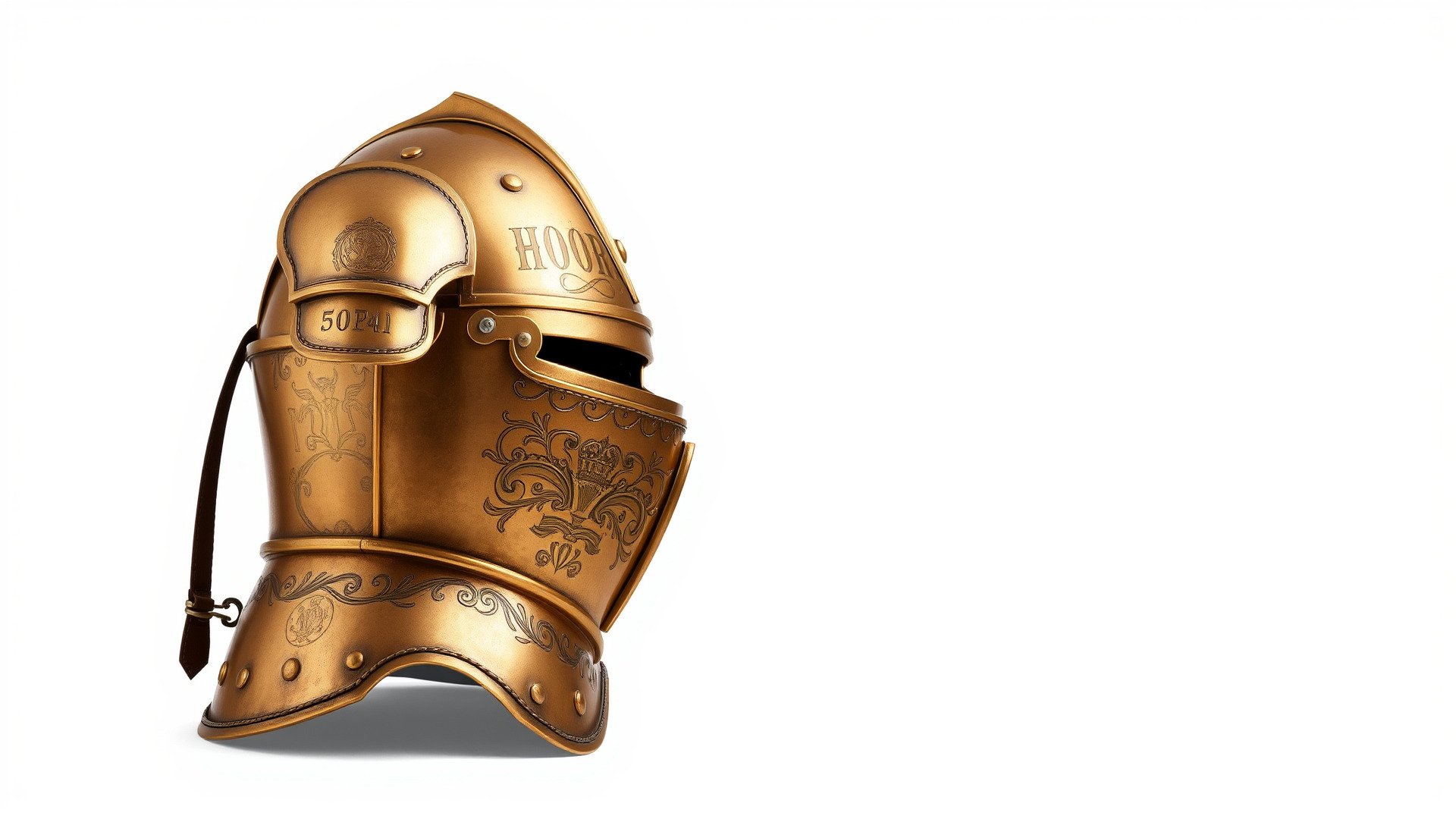Royal Knight Armor Gold Engravings model pack Low-poly 3D model_4