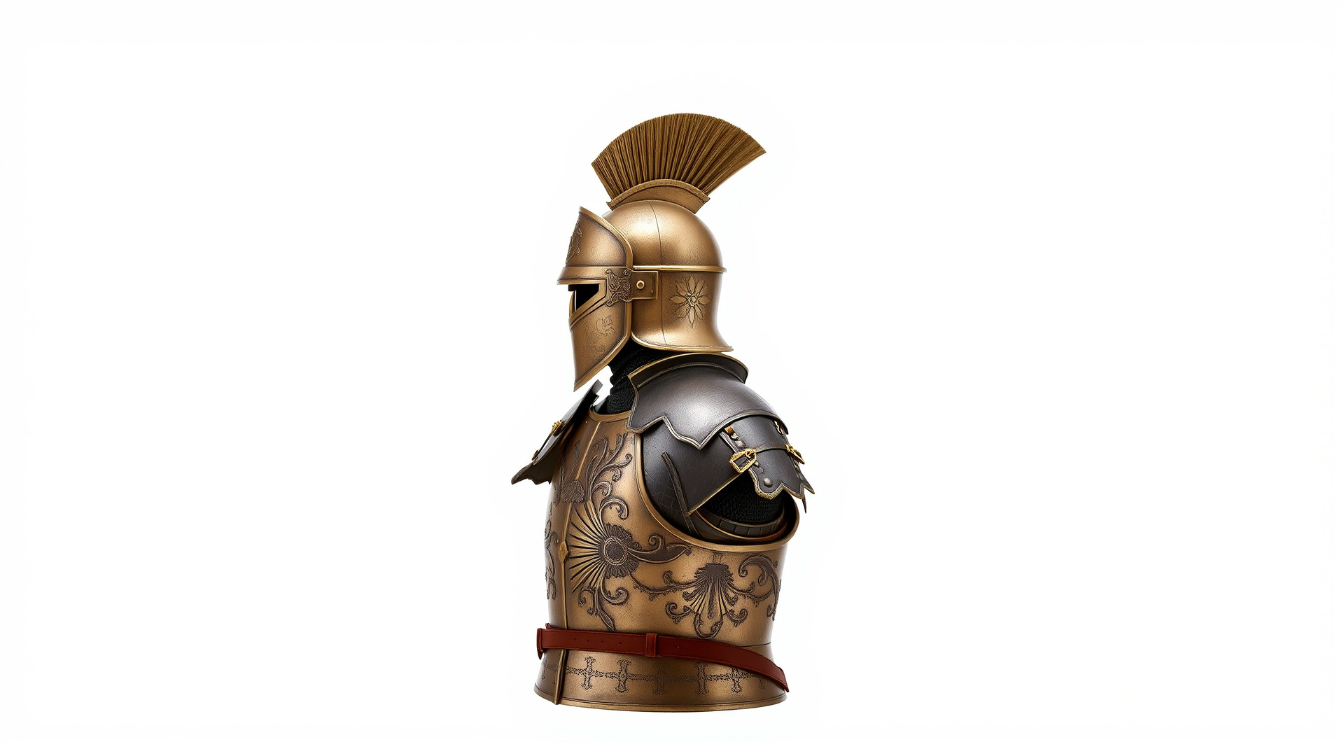 Ancient Roman Knight Armor model pack Low-poly 3D model_4