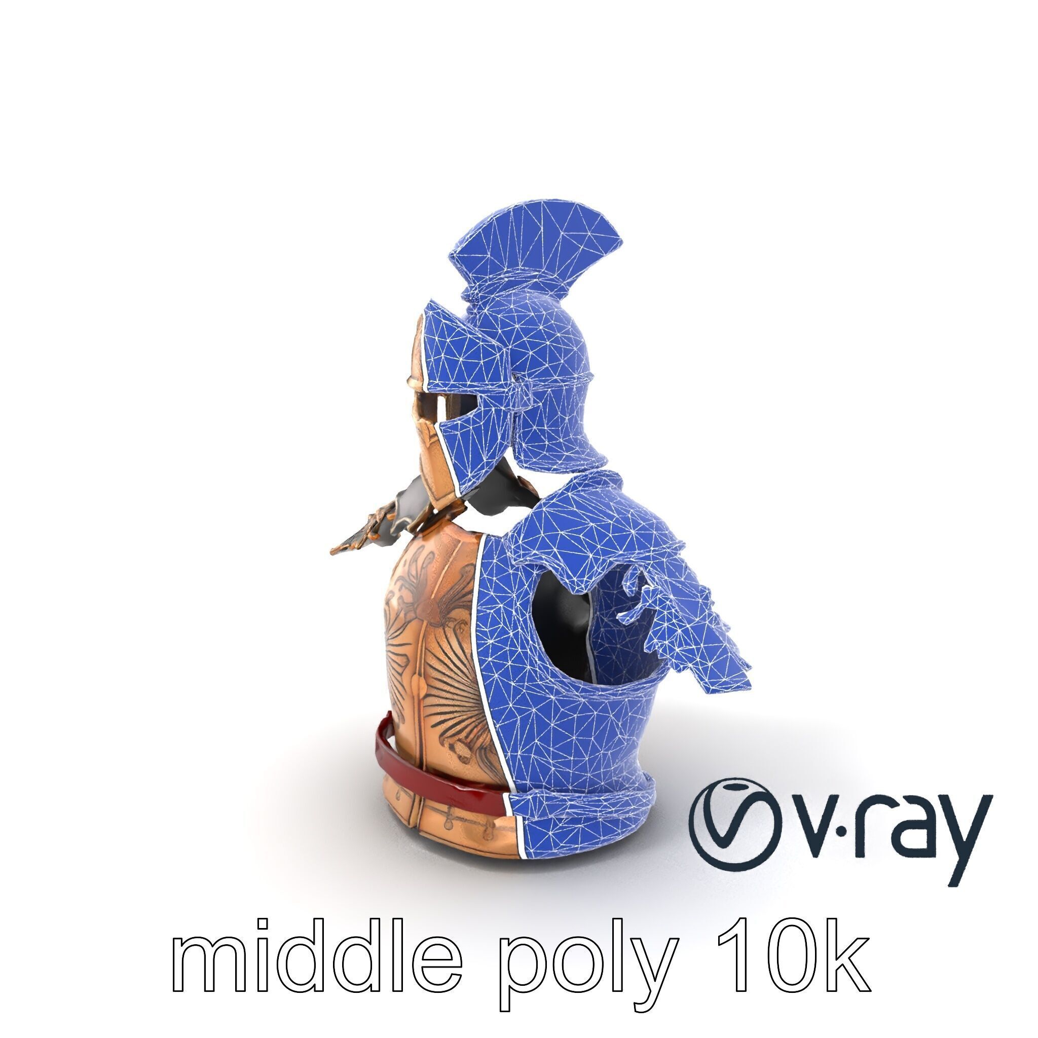 Ancient Roman Knight Armor model pack Low-poly 3D model_27