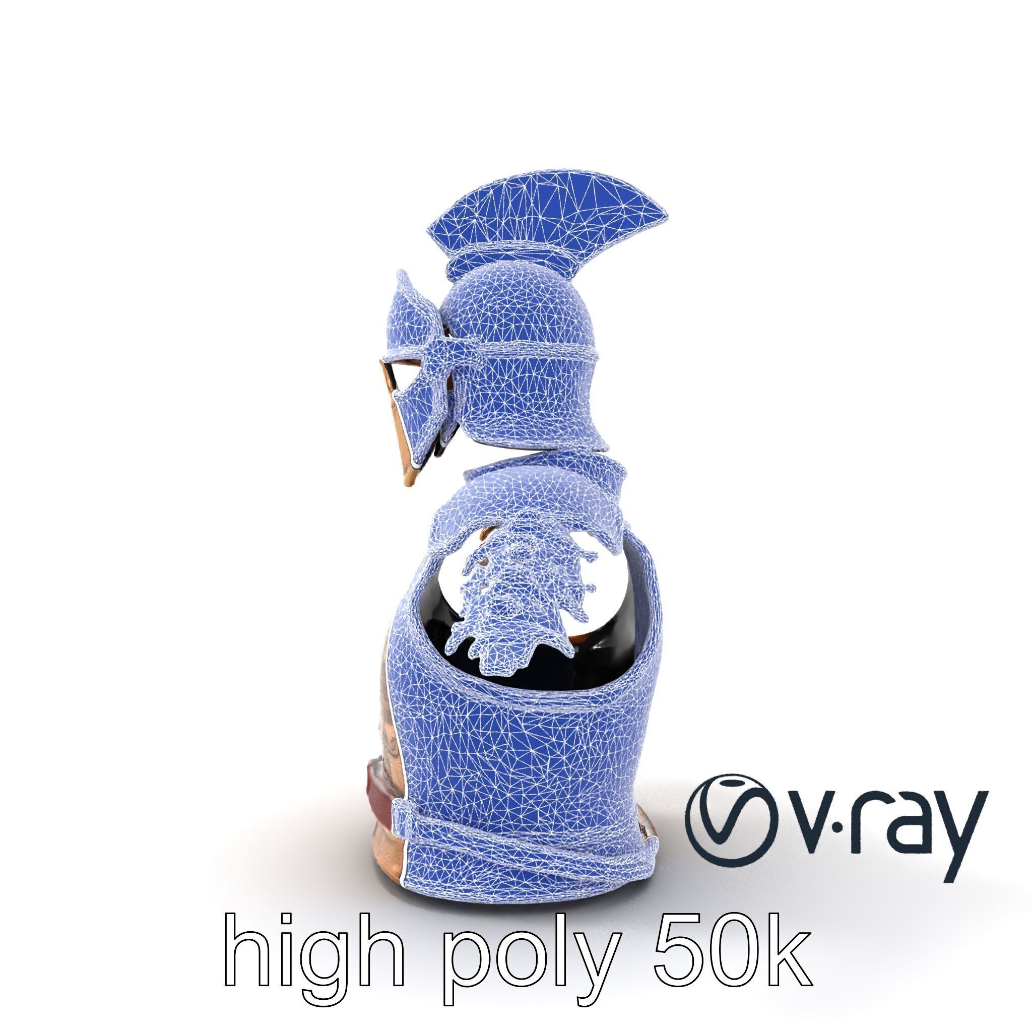 Ancient Roman Knight Armor model pack Low-poly 3D model_29