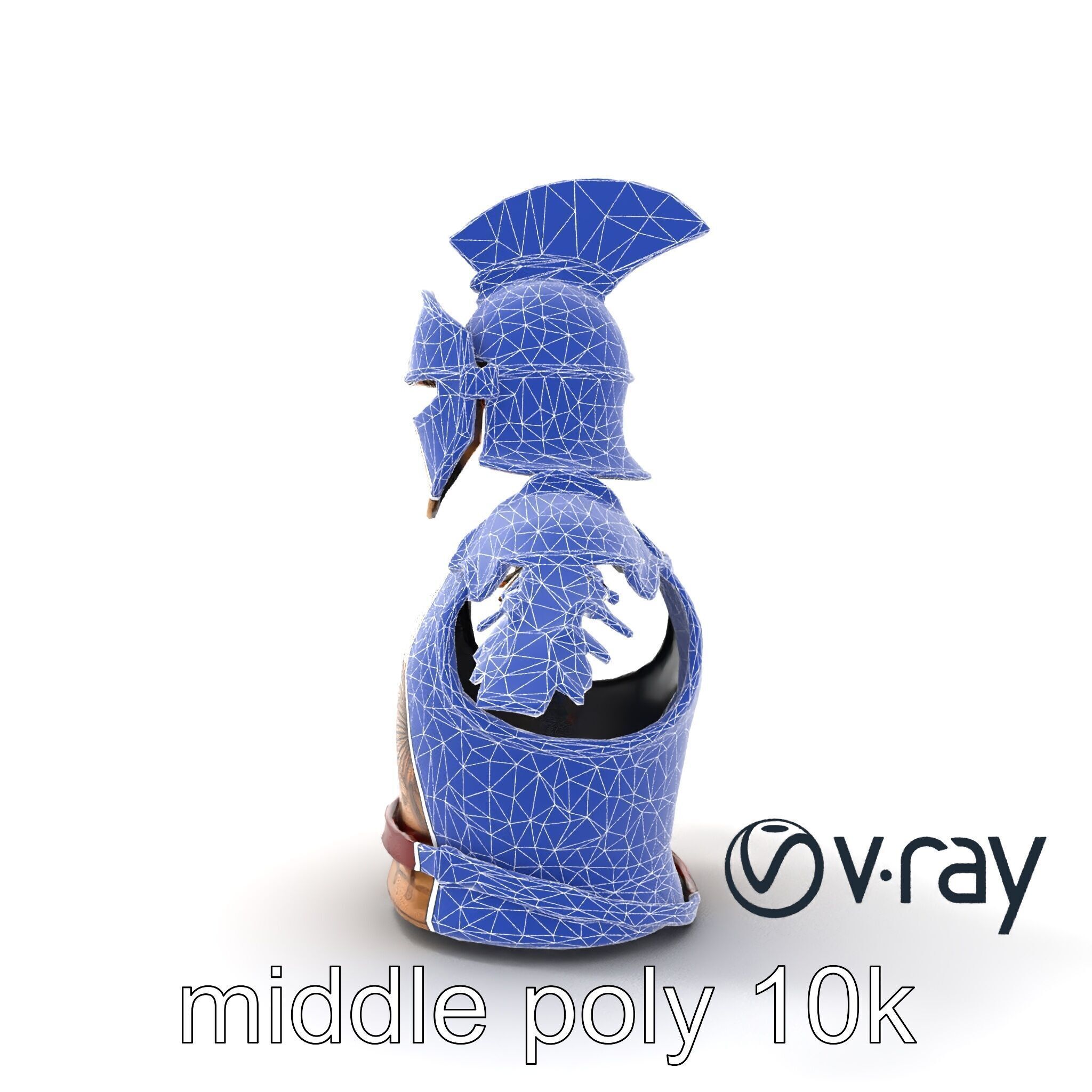 Ancient Roman Knight Armor model pack Low-poly 3D model_12