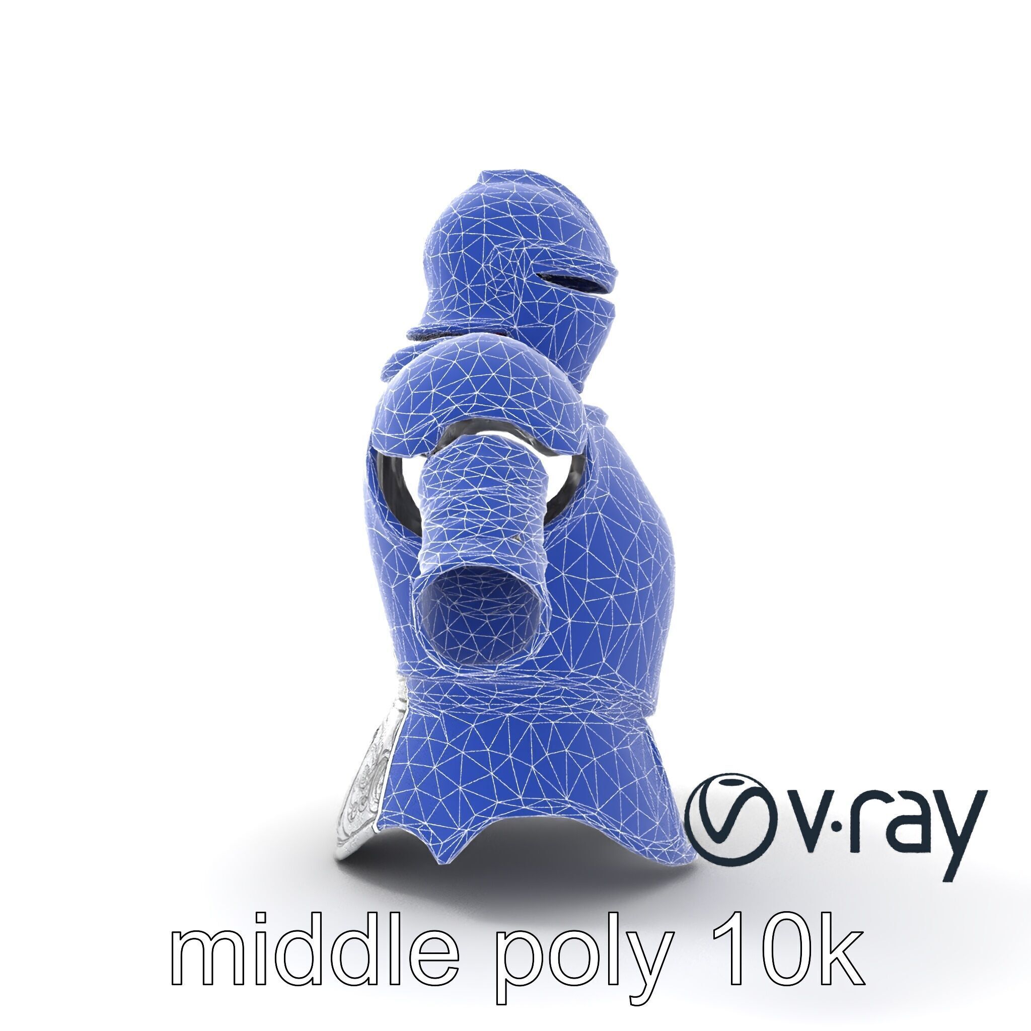 Elven Knight Mithril Armor Set model pack Low-poly 3D model_16