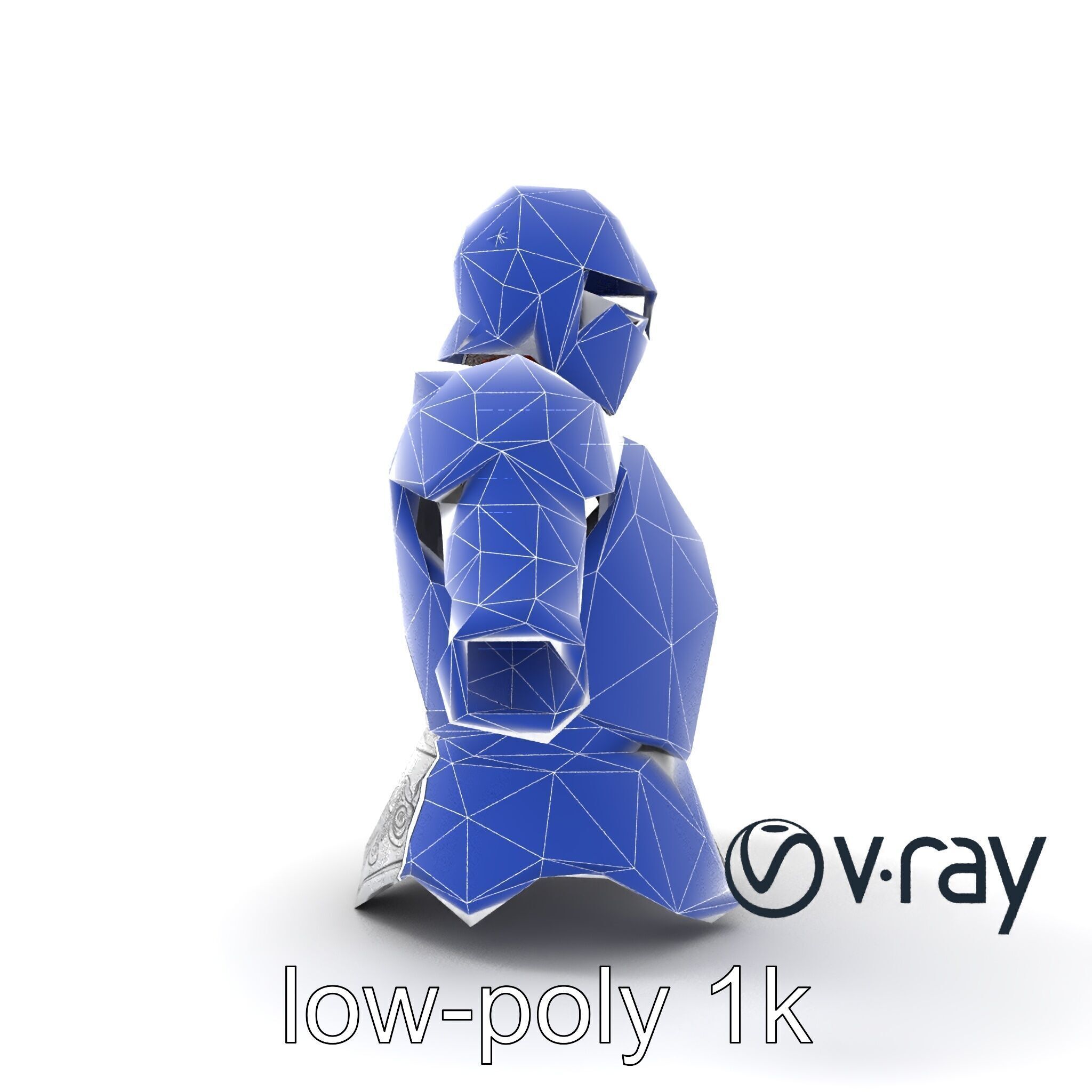 Elven Knight Mithril Armor Set model pack Low-poly 3D model_31