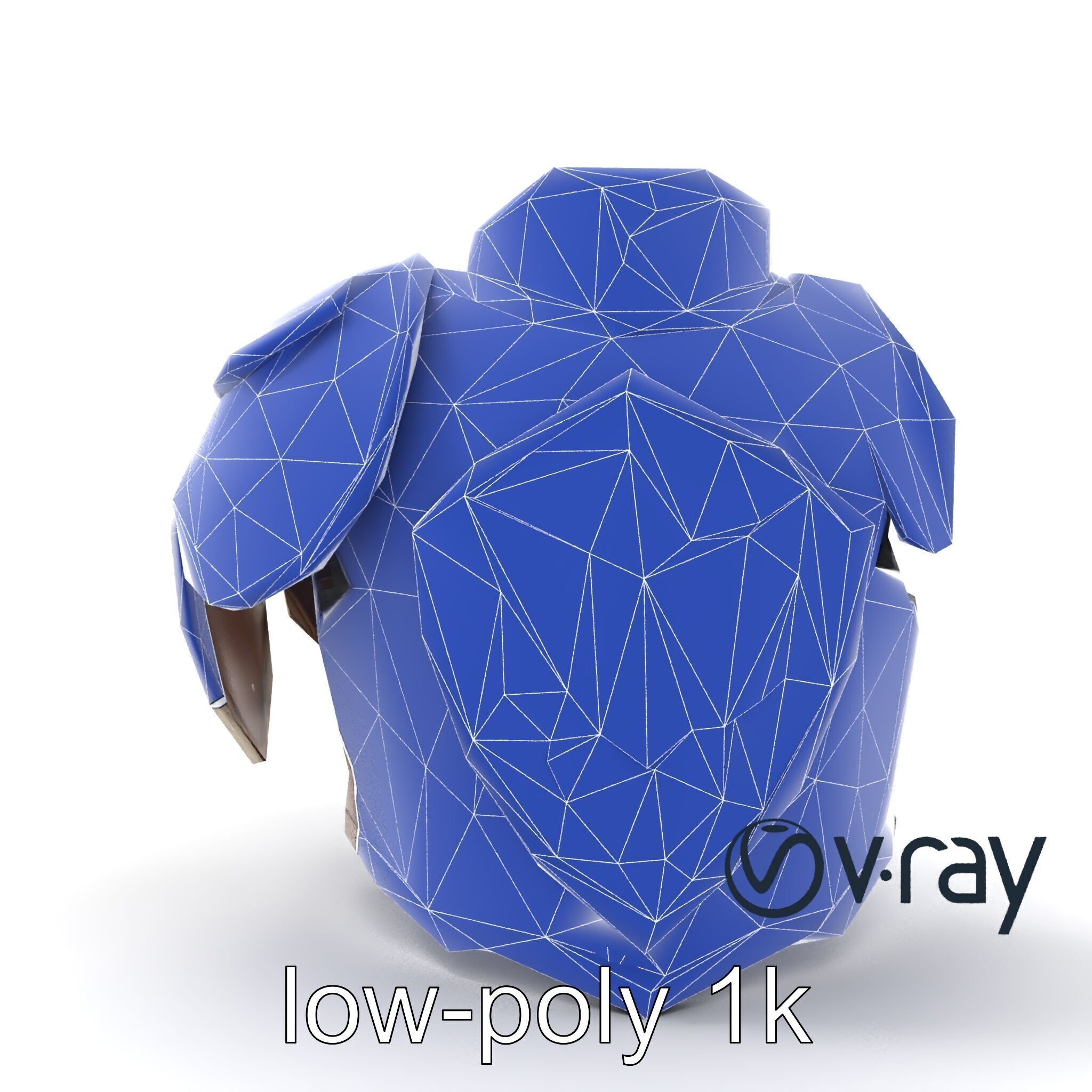 Imperial Knight Armor Heavy Plated Heraldic model pack Low-poly 3D model_23