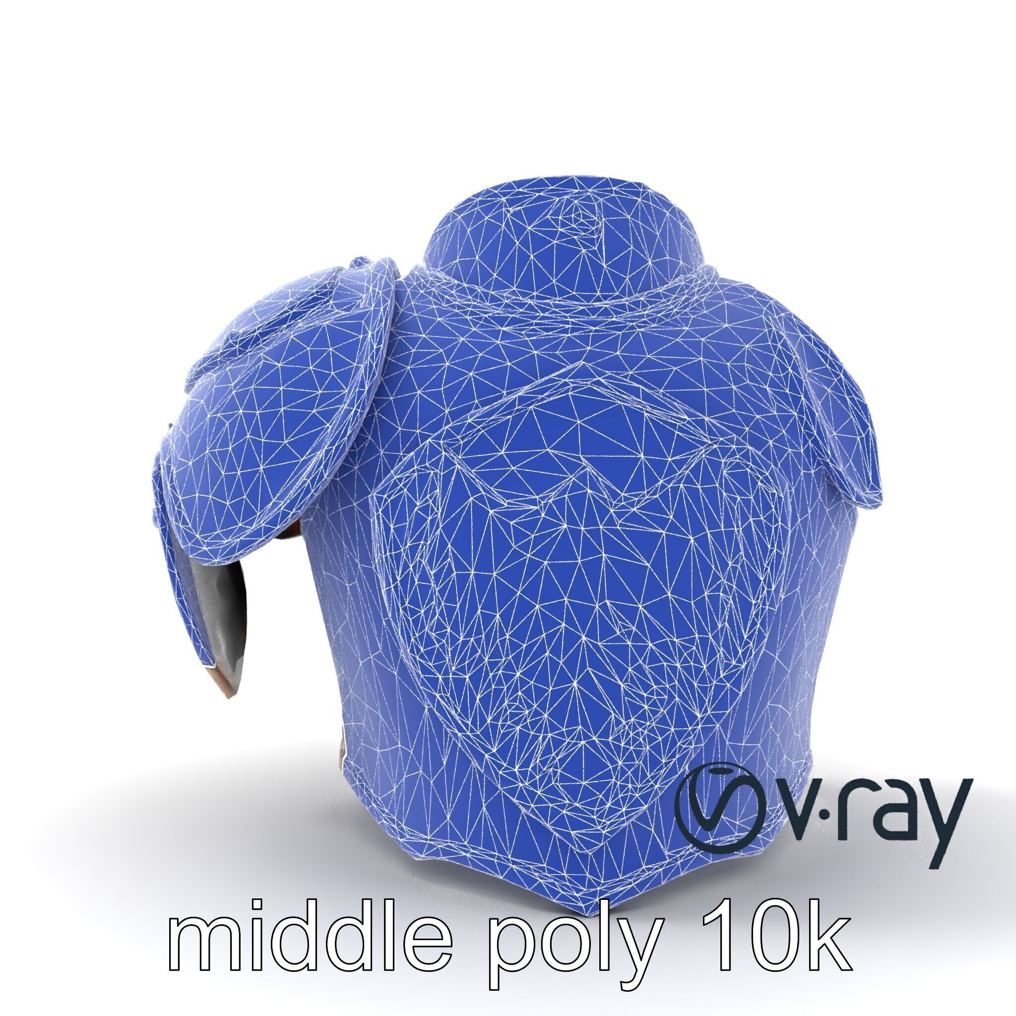 Imperial Knight Armor Heavy Plated Heraldic model pack Low-poly 3D model_25