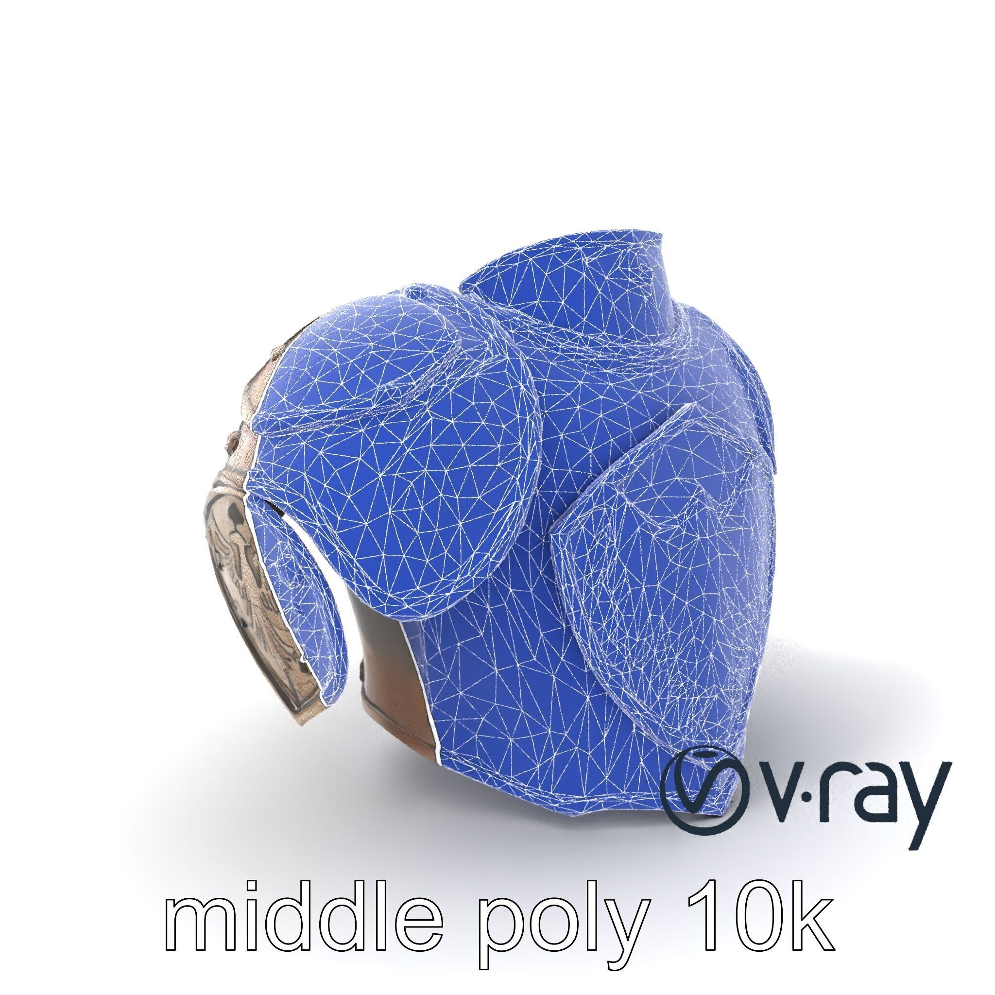 Imperial Knight Armor Heavy Plated Heraldic model pack Low-poly 3D model_6