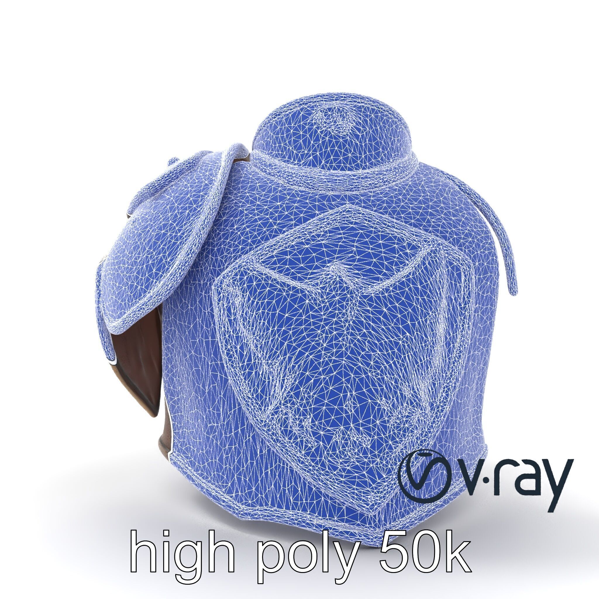 Imperial Knight Armor Heavy Plated Heraldic model pack Low-poly 3D model_14