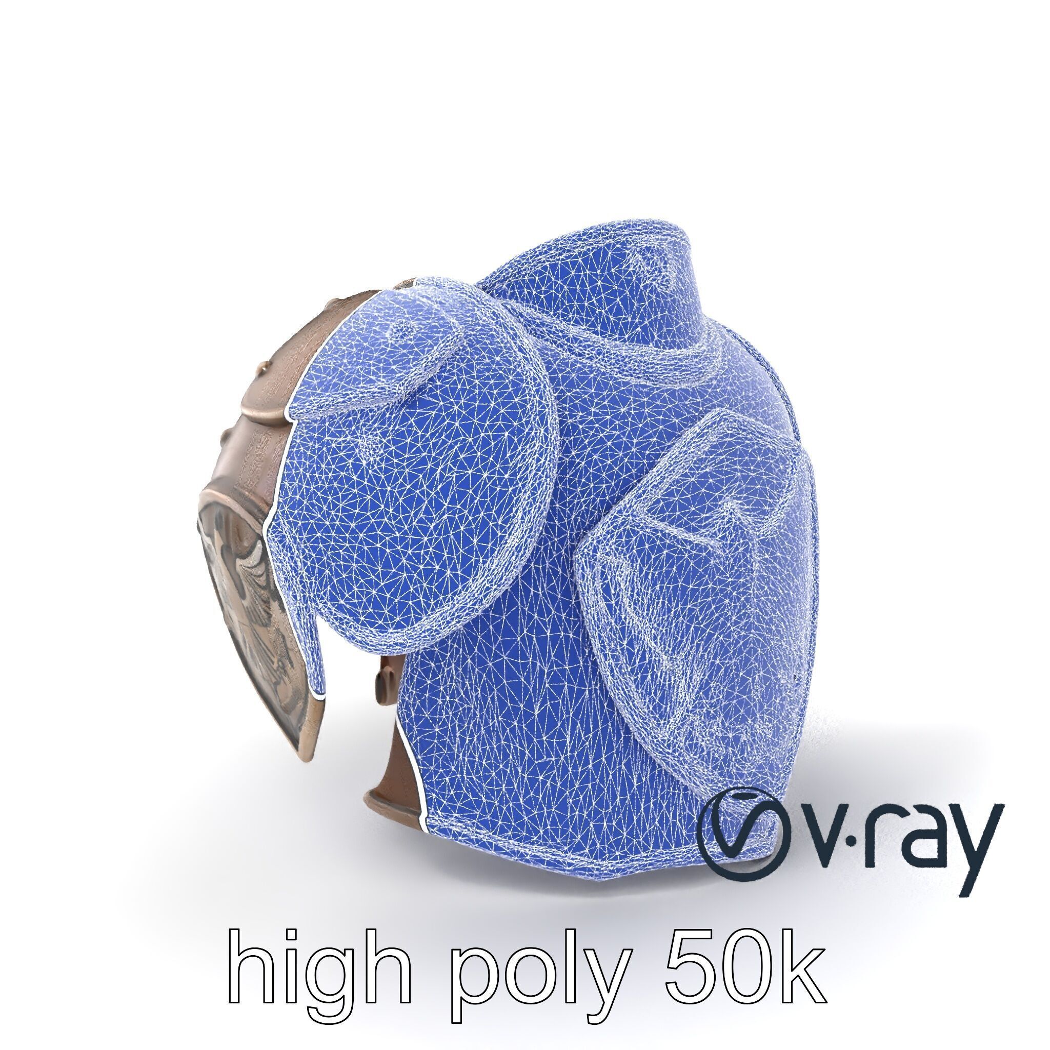 Imperial Knight Armor Heavy Plated Heraldic model pack Low-poly 3D model_26