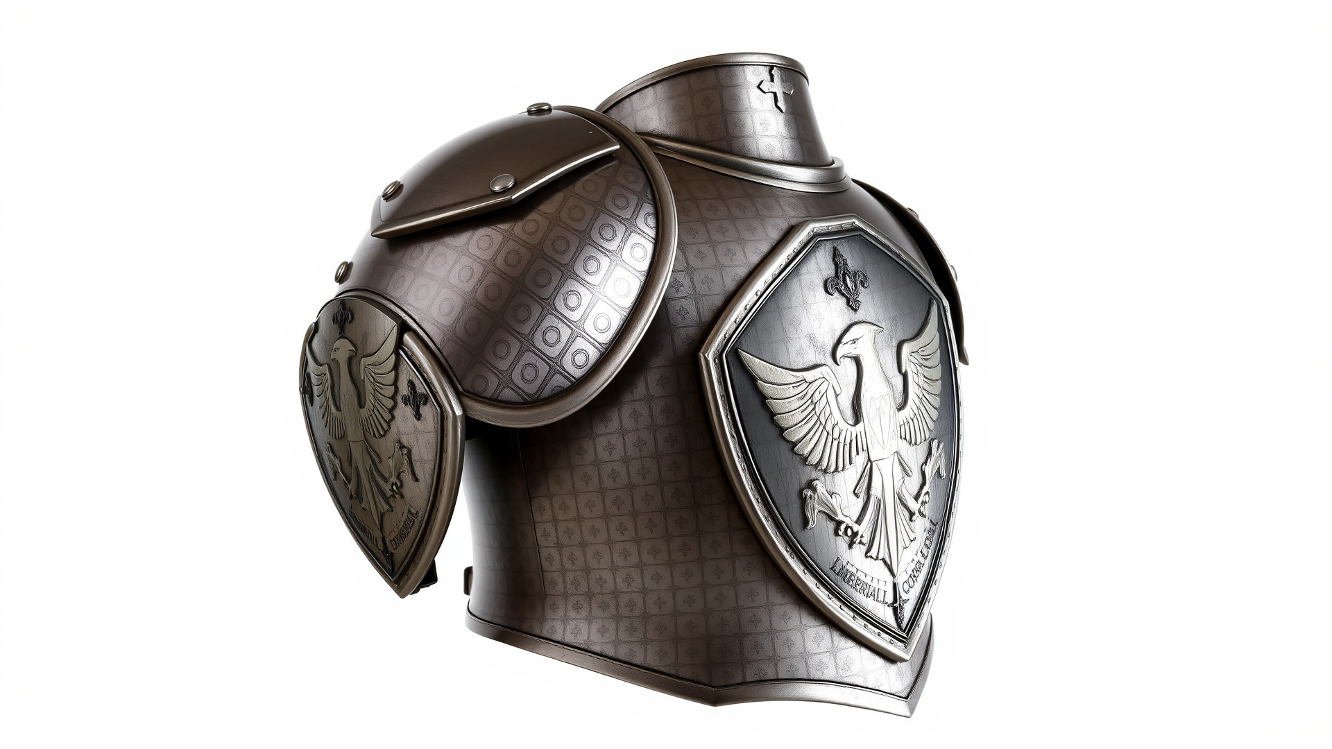 Imperial Knight Armor Heavy Plated Heraldic model pack Low-poly 3D model_4